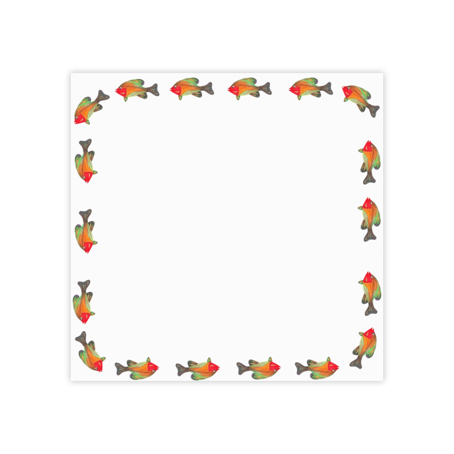 Colorful Fish-Themed Post-it® Note Pads - Perfect for Home or Office
