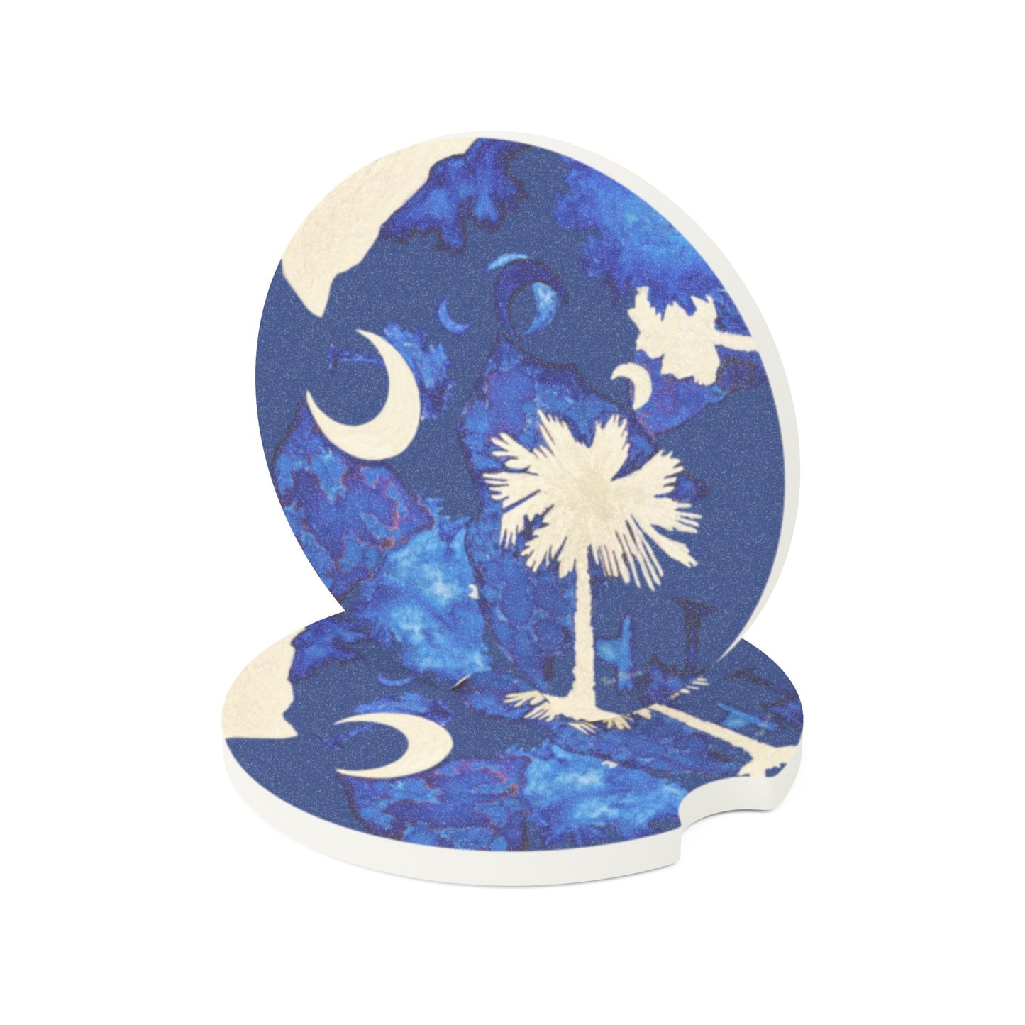 South Carolina Soapstone Car Coaster - Artist Tina Brown Design