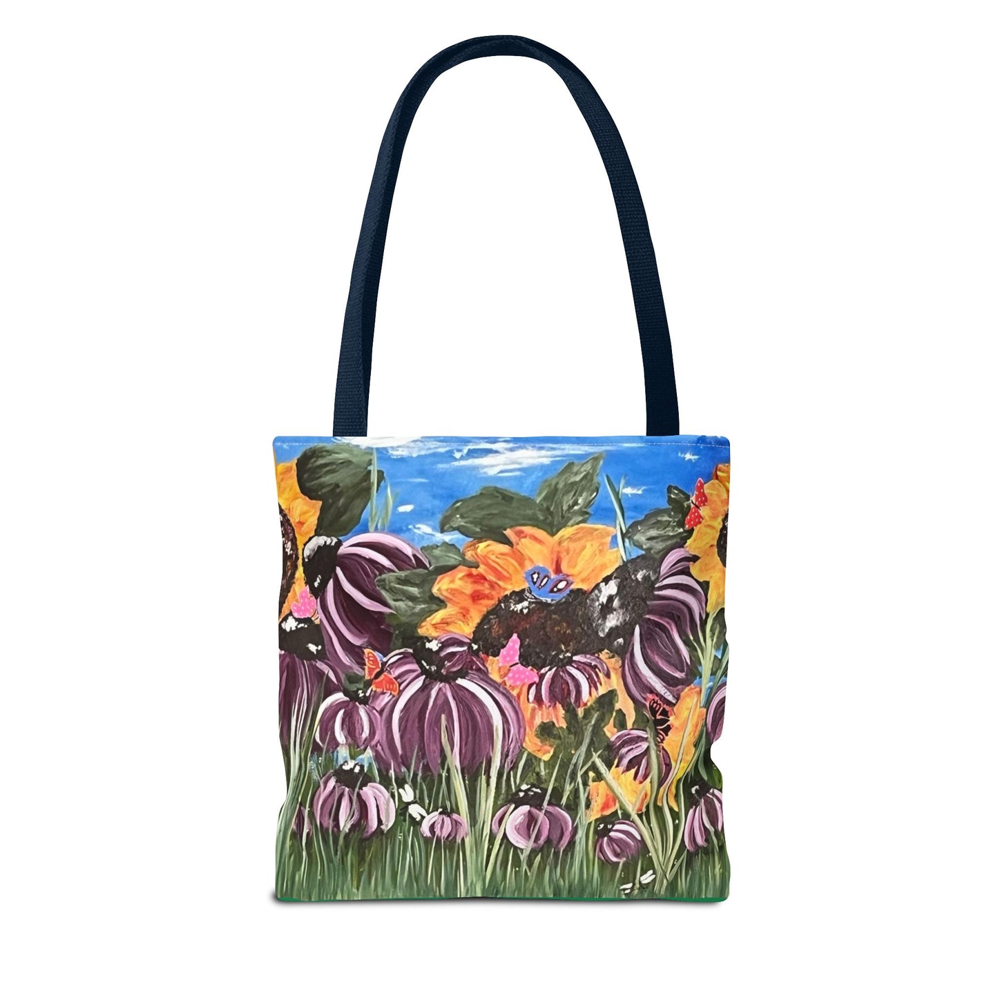 Vibrant Sunflower Floral Tote Bag – Perfect for Adventures & Everyday Use