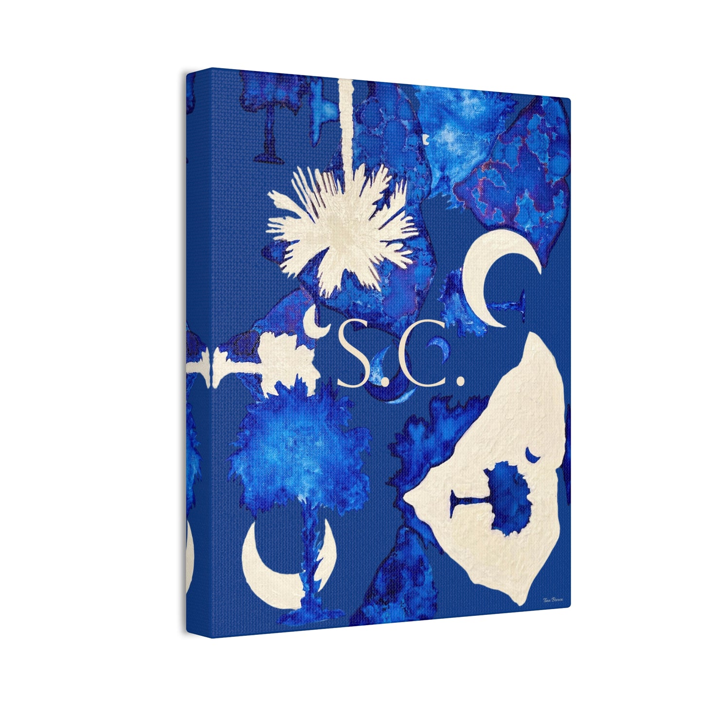 South Carolina Canvas Art Print - Artist Tina Brown