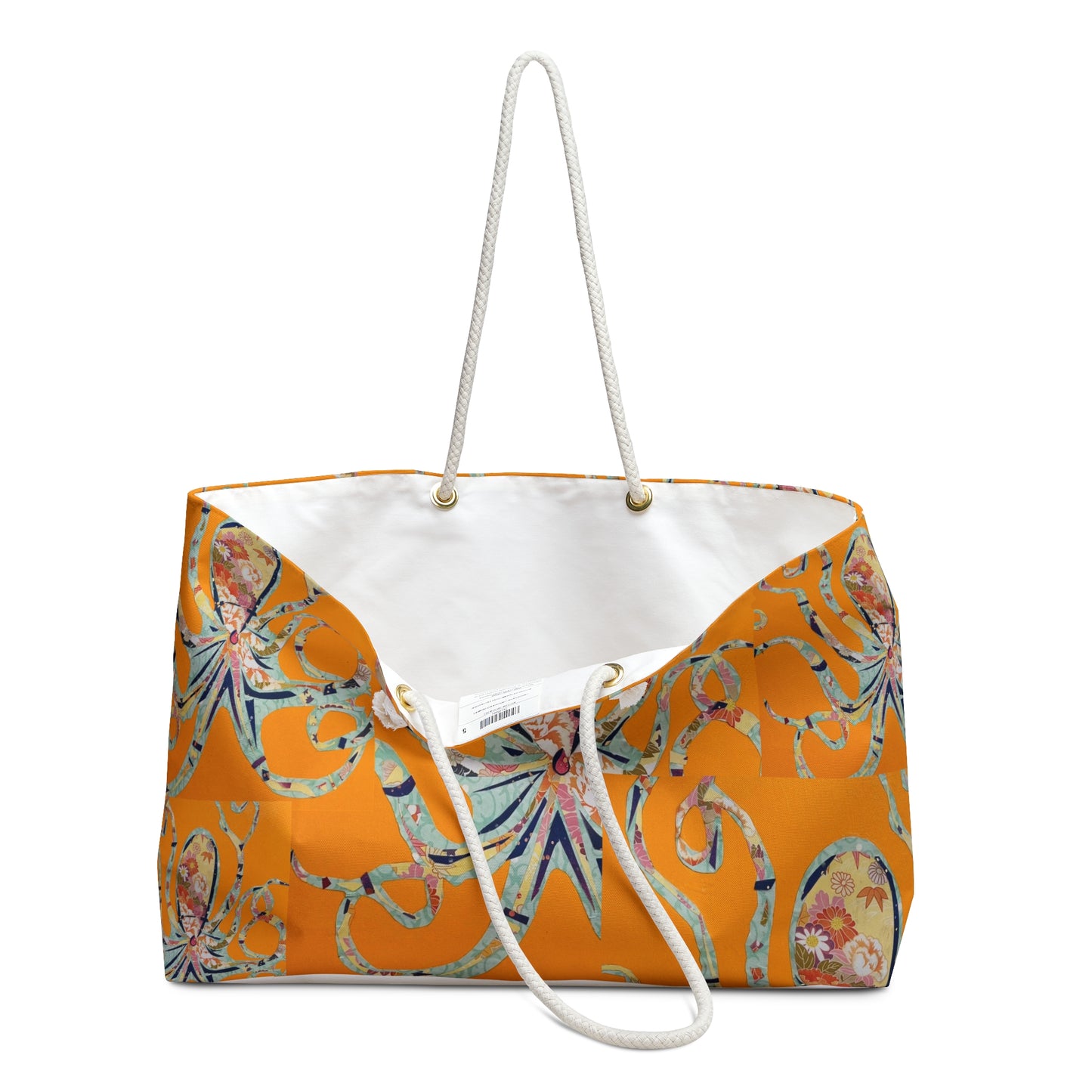 Orange Octopus Artsy Weekender Bag