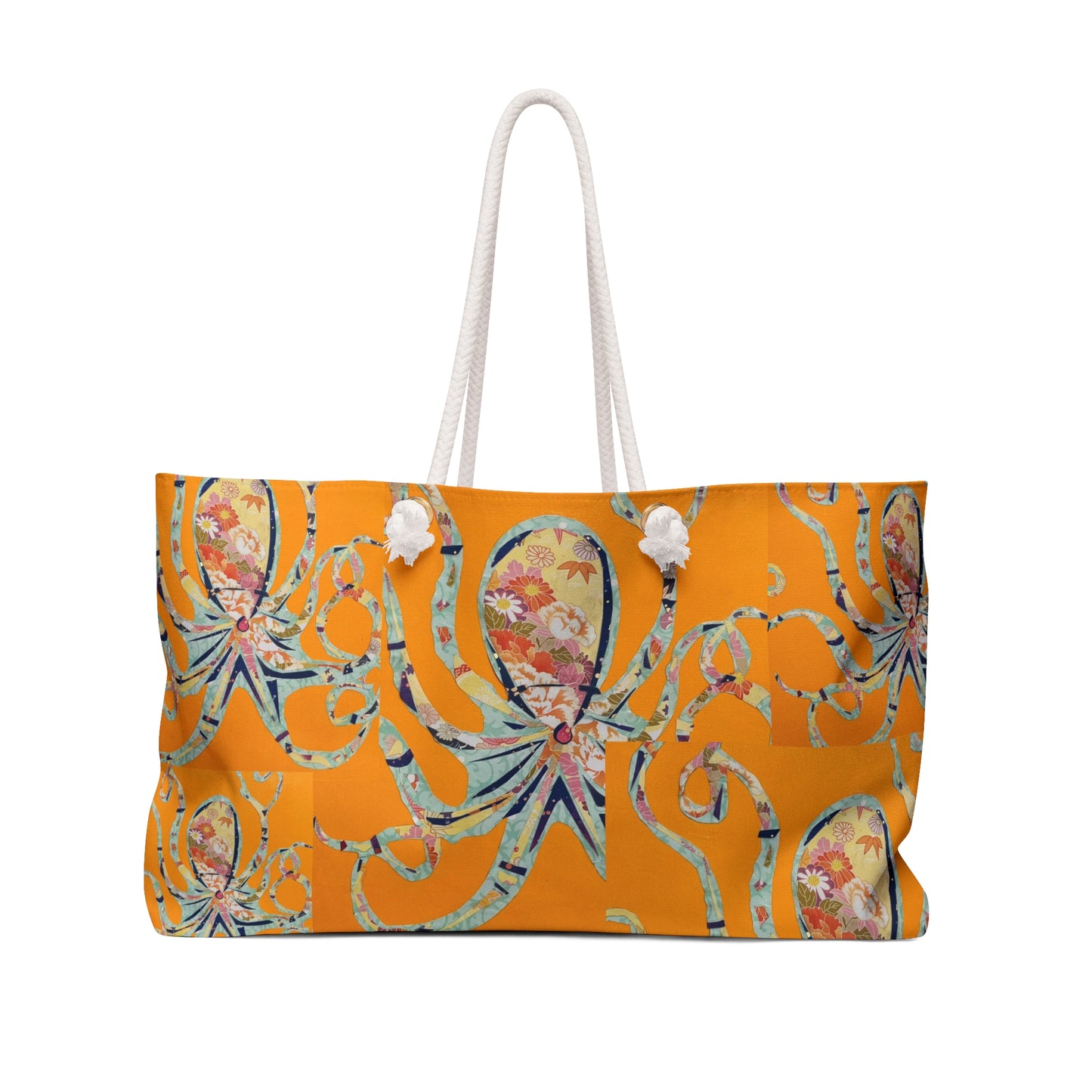 Orange Octopus Artsy Weekender Bag