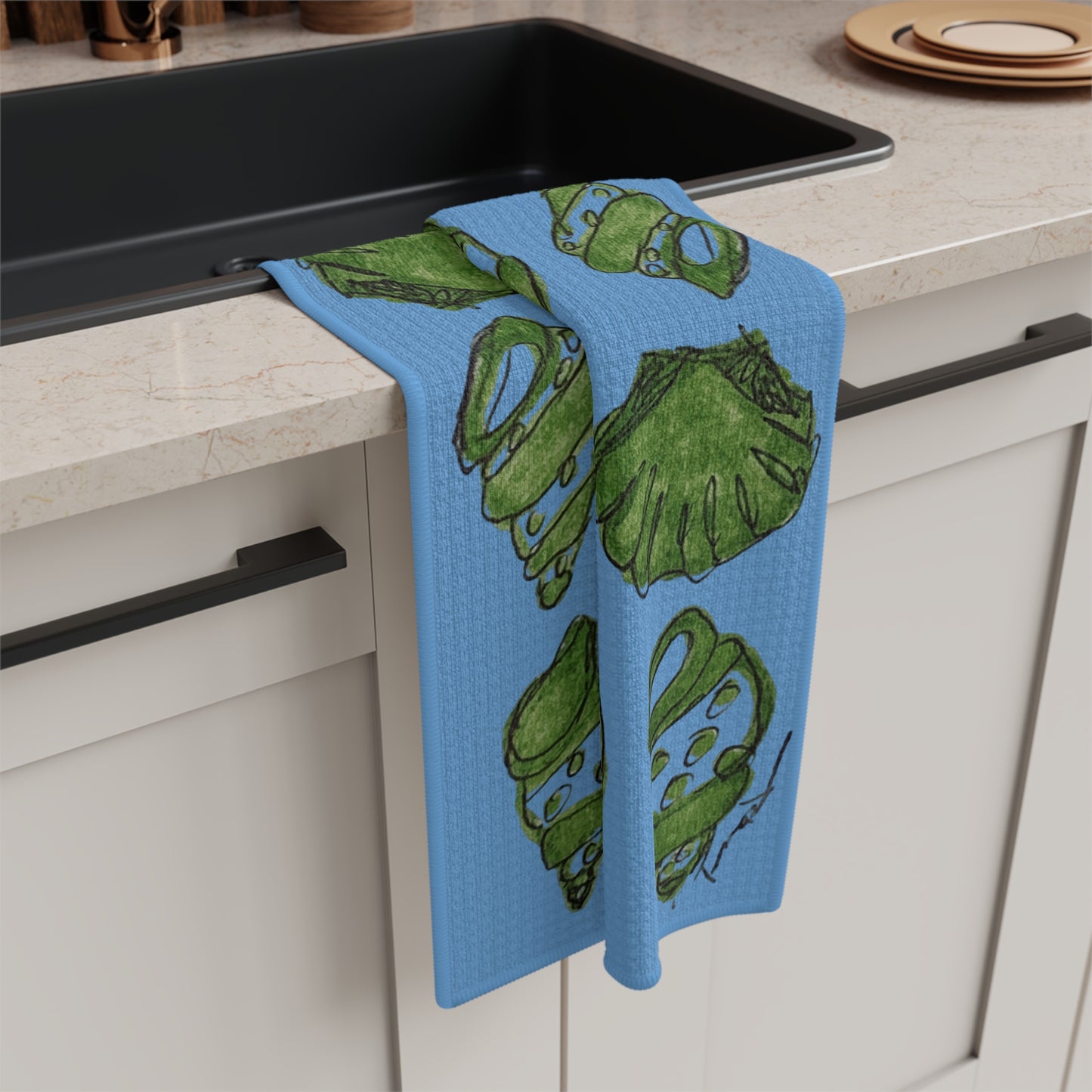 Shell Design Tea Towel
