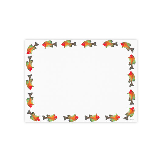 Colorful Fish-Themed Post-it® Note Pads - Perfect for Home or Office