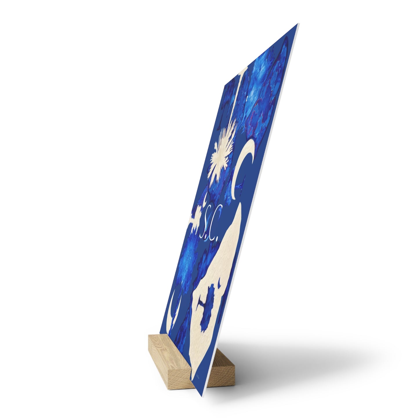 Elegant South Carolina Gallery Board with Stand for Home Decor