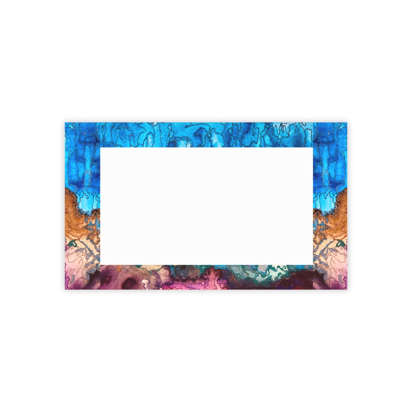 Colorful Desert Rain Abstract Post-it® Note Pads - Vibrant Sticky Notes