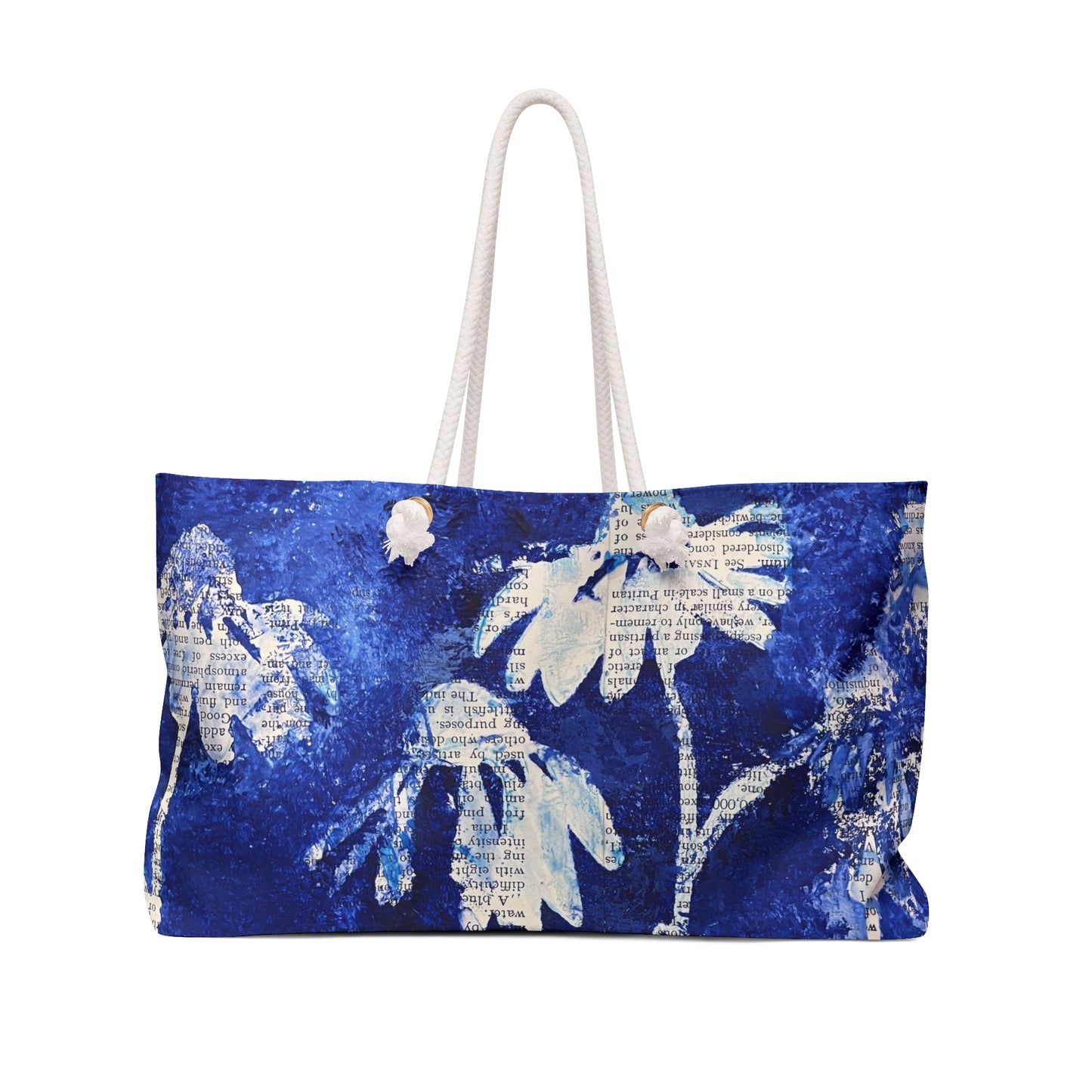 Blue Daisy Weekender Bag