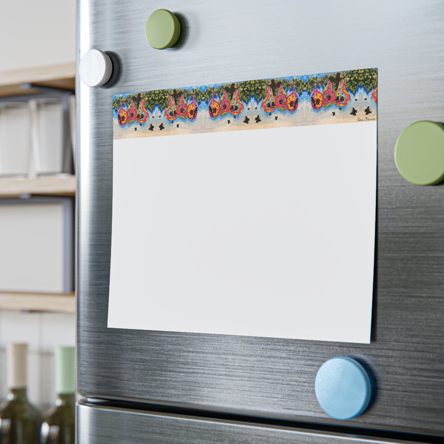 Birdhouse & Butterflies Sticky Notes