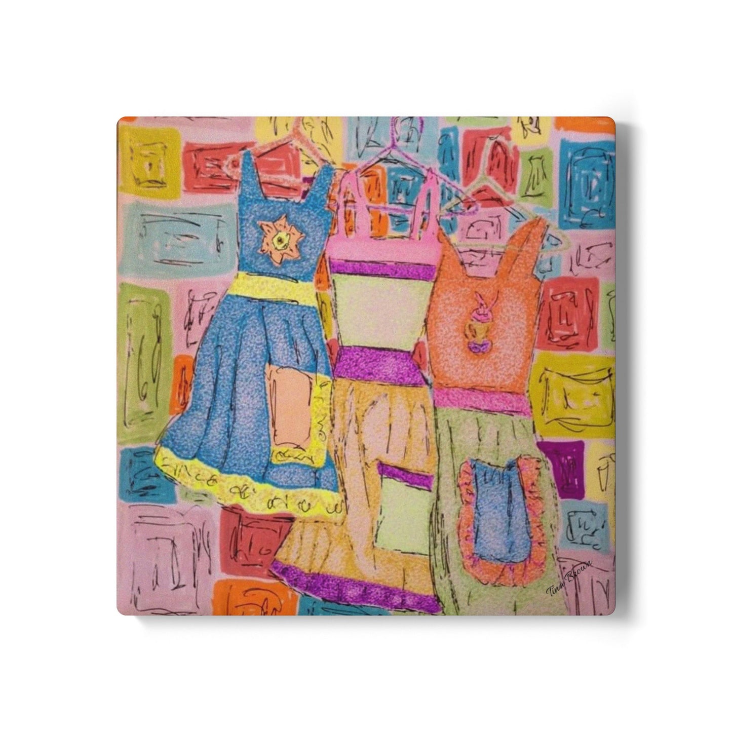 Colorful Aprons Coaster