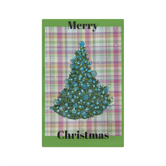 Merry Christmas Microfiber Tea Towel, Christmas Kitchen Decor, Holiday Gift, Festive Home Accessory, Seasonal Tea Towel, Eco-Friendly Towel