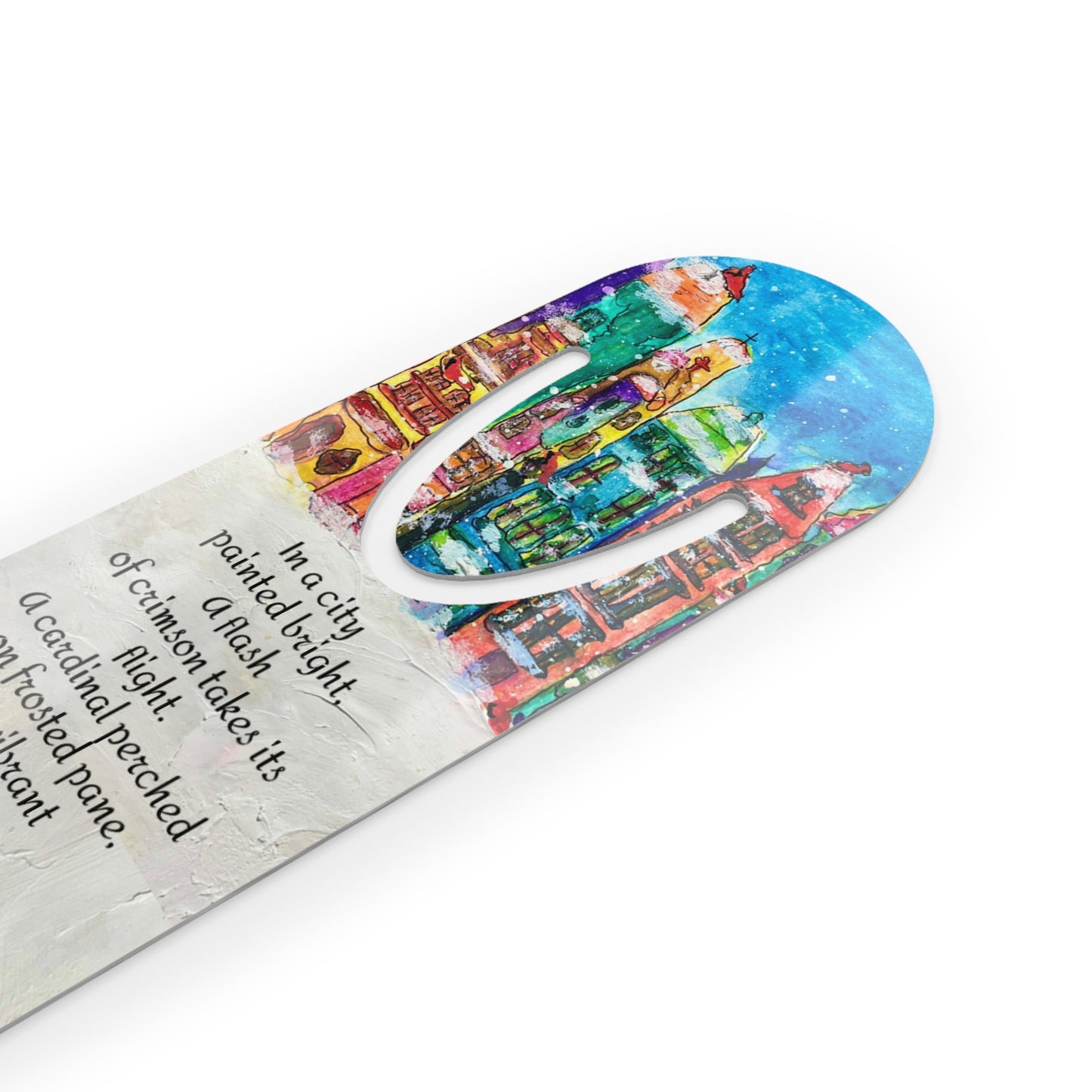 Winter-Themed Bookmark, Cozy Reading Gift, Literature Lover Accessory, Bookworm Bookmark, Inspirational Quote Bookmark