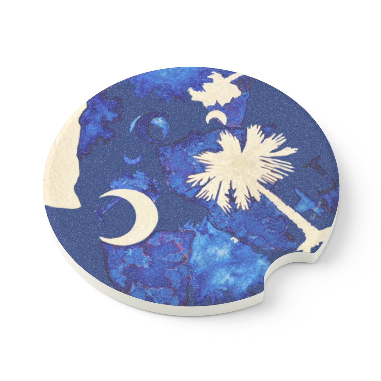 South Carolina Soapstone Car Coaster - Artist Tina Brown Design