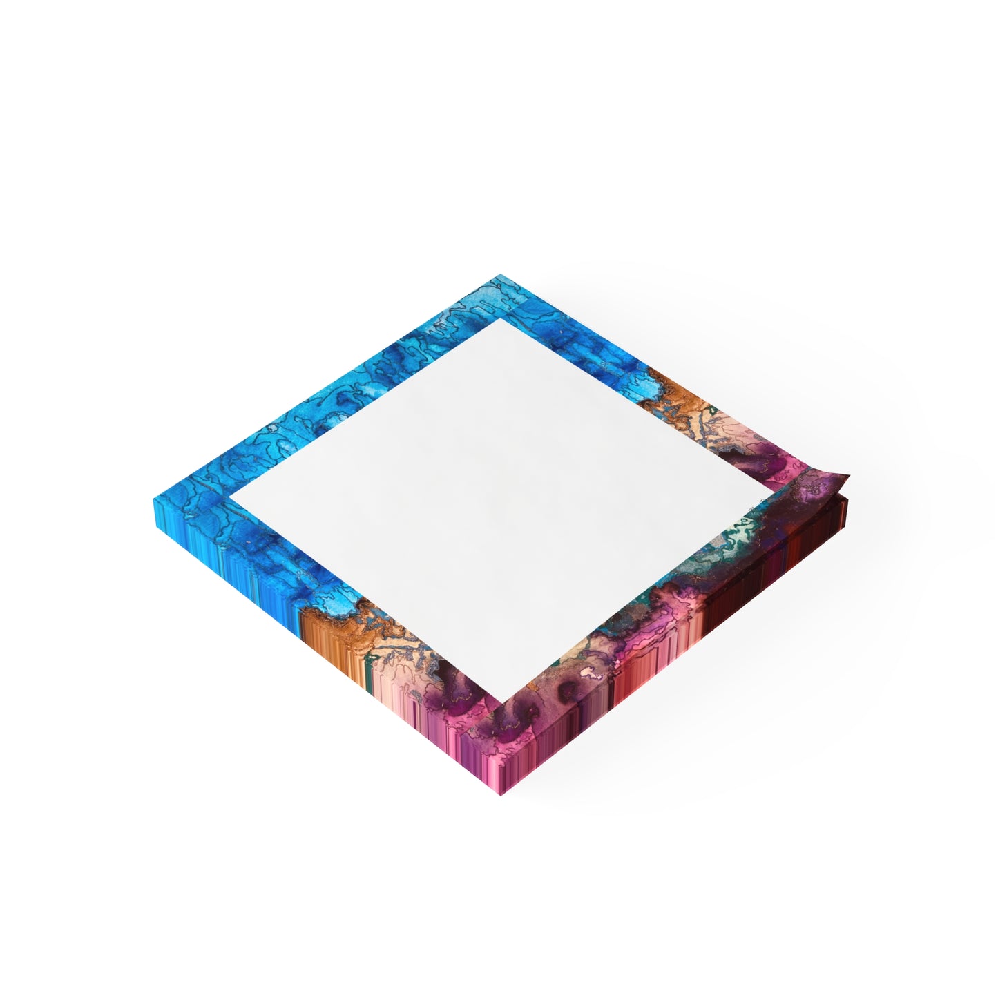 Colorful Desert Rain Abstract Post-it® Note Pads - Vibrant Sticky Notes