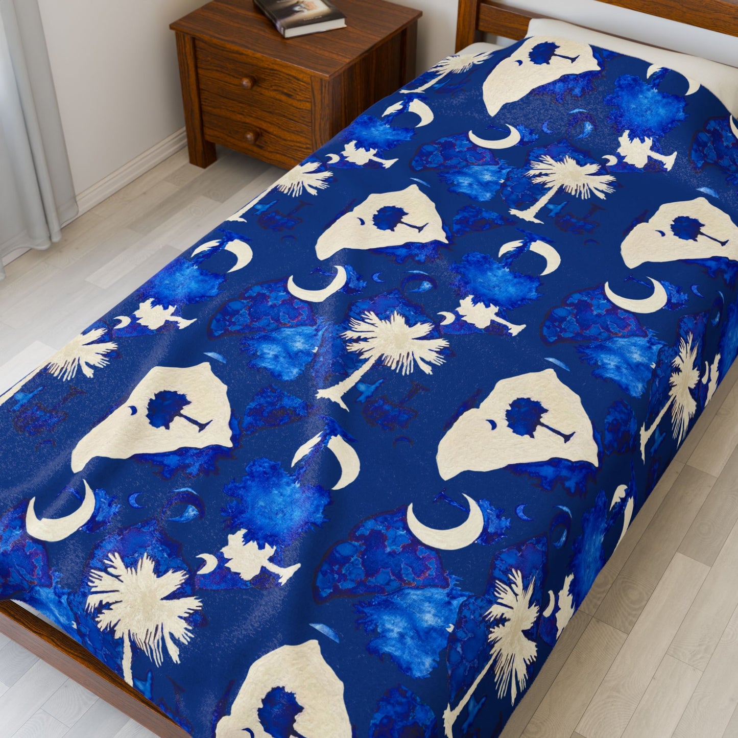 Plush Throw Blanket - South Carolina Love by Tina Brown