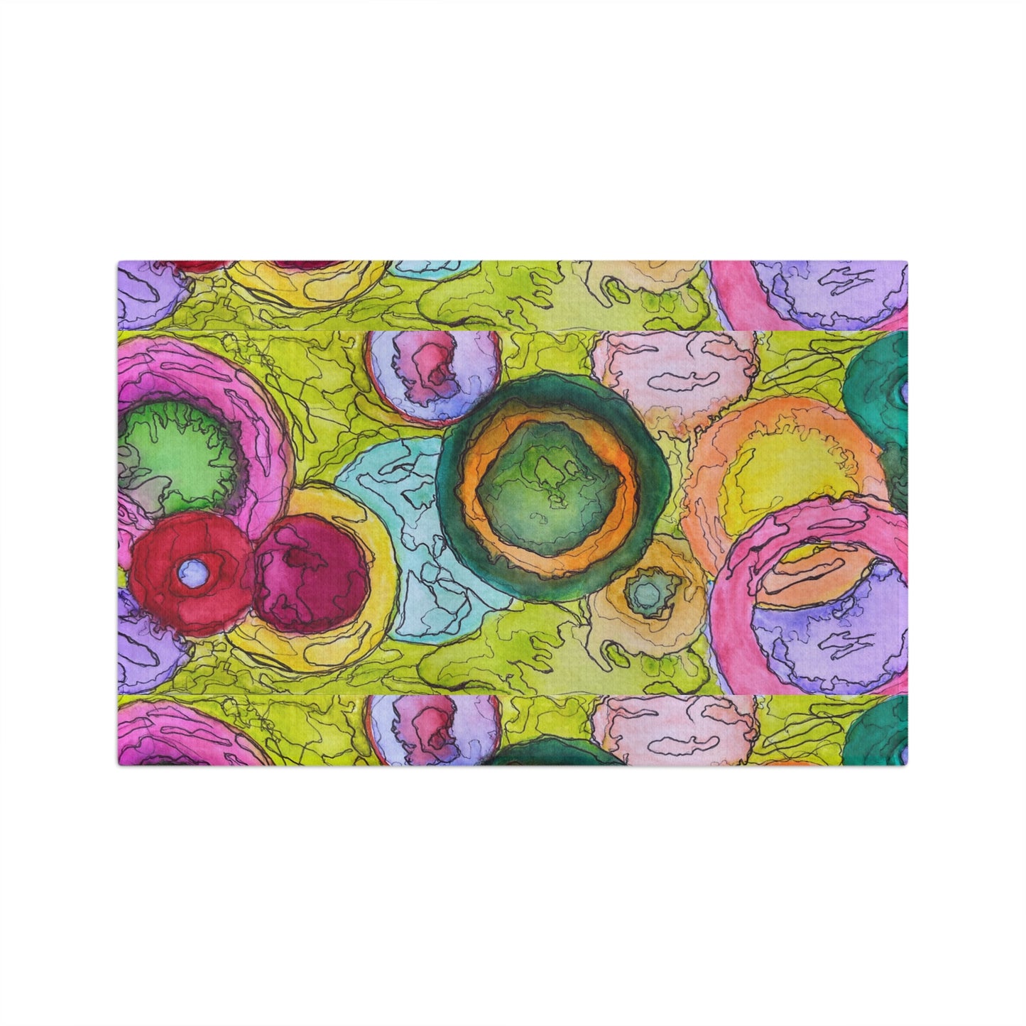 Colorful Abstract Tea Towel