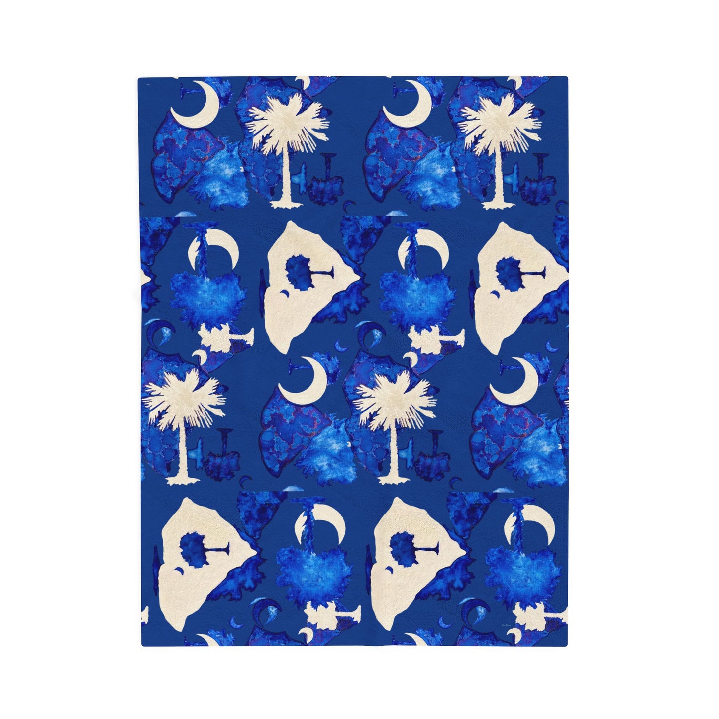Plush Throw Blanket - South Carolina Love by Tina Brown
