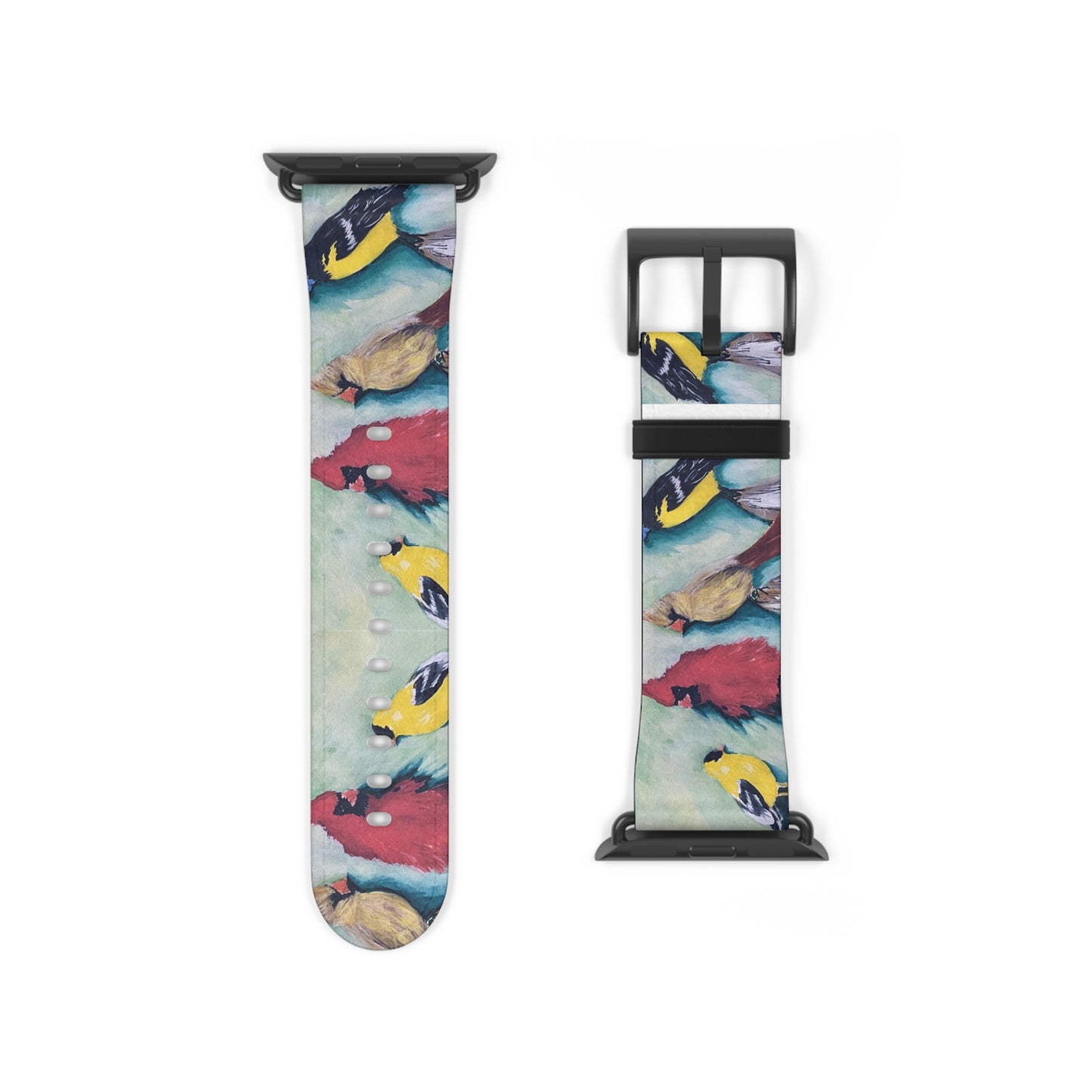 The Birds on a Fence Watch Band - Artistic Watchband