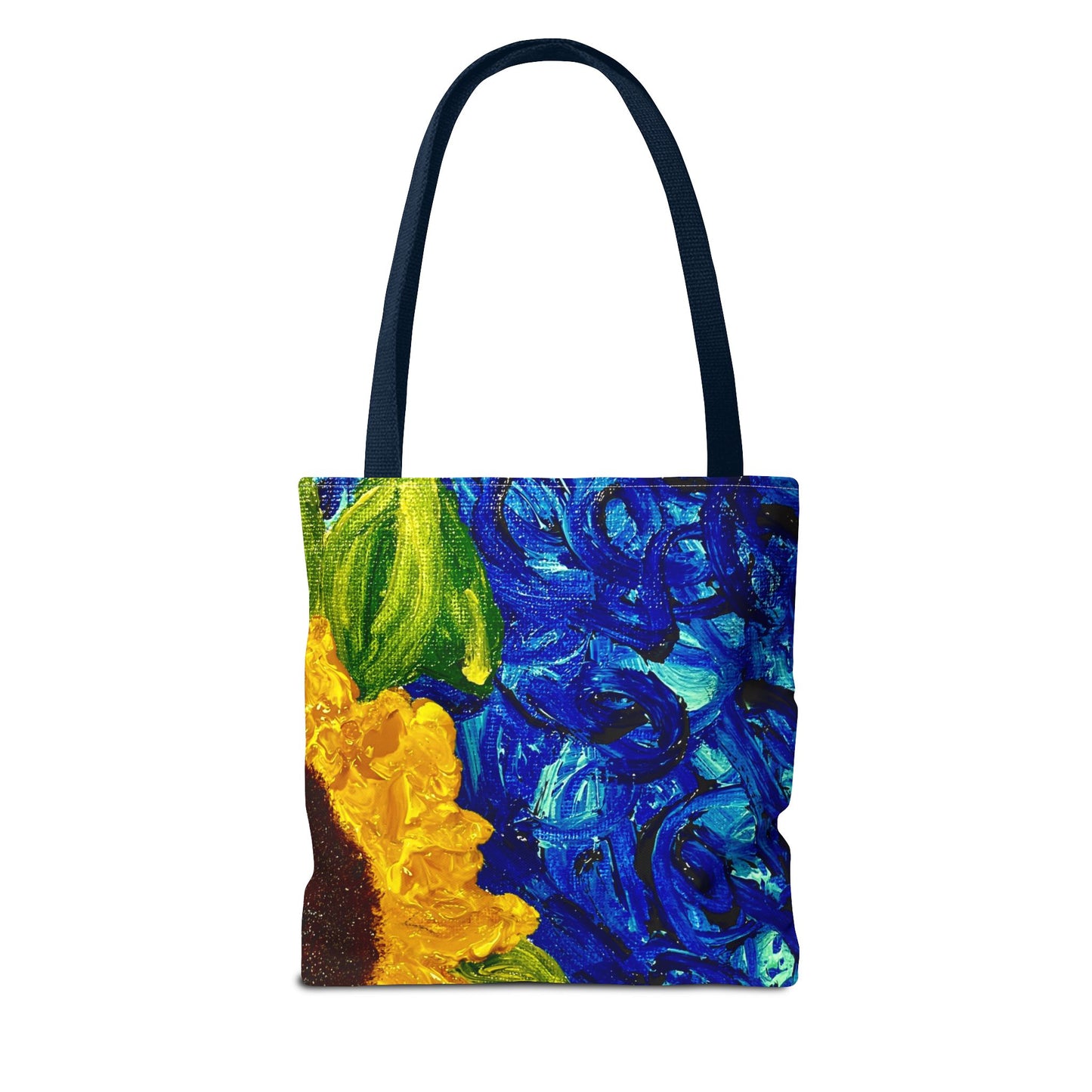Vibrant Sunflower Tote Bag, Floral Shopping Bag, Summer Beach Tote, Eco-Friendly Purse, Gift for Art Lovers