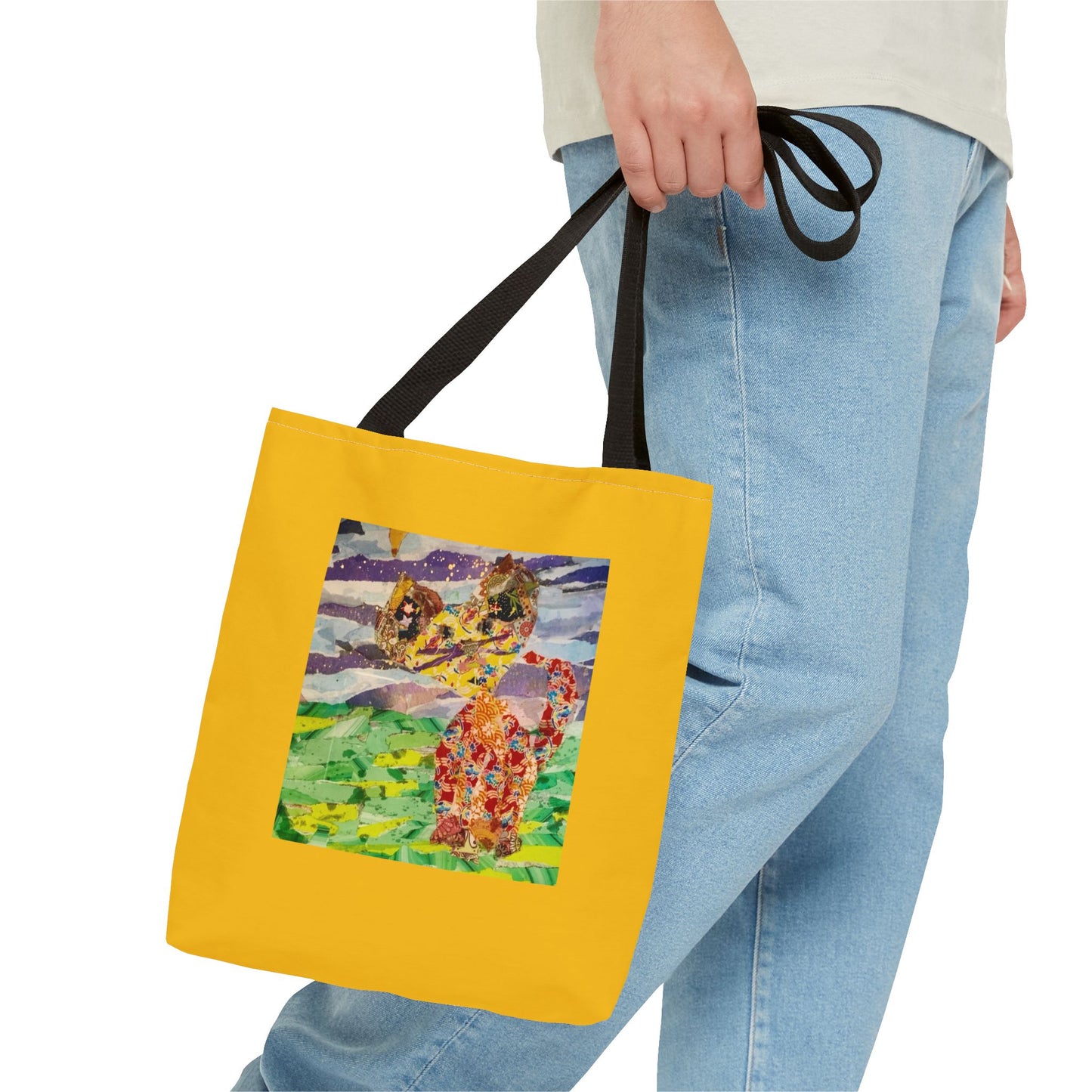 Abstract Cat Tote Bag