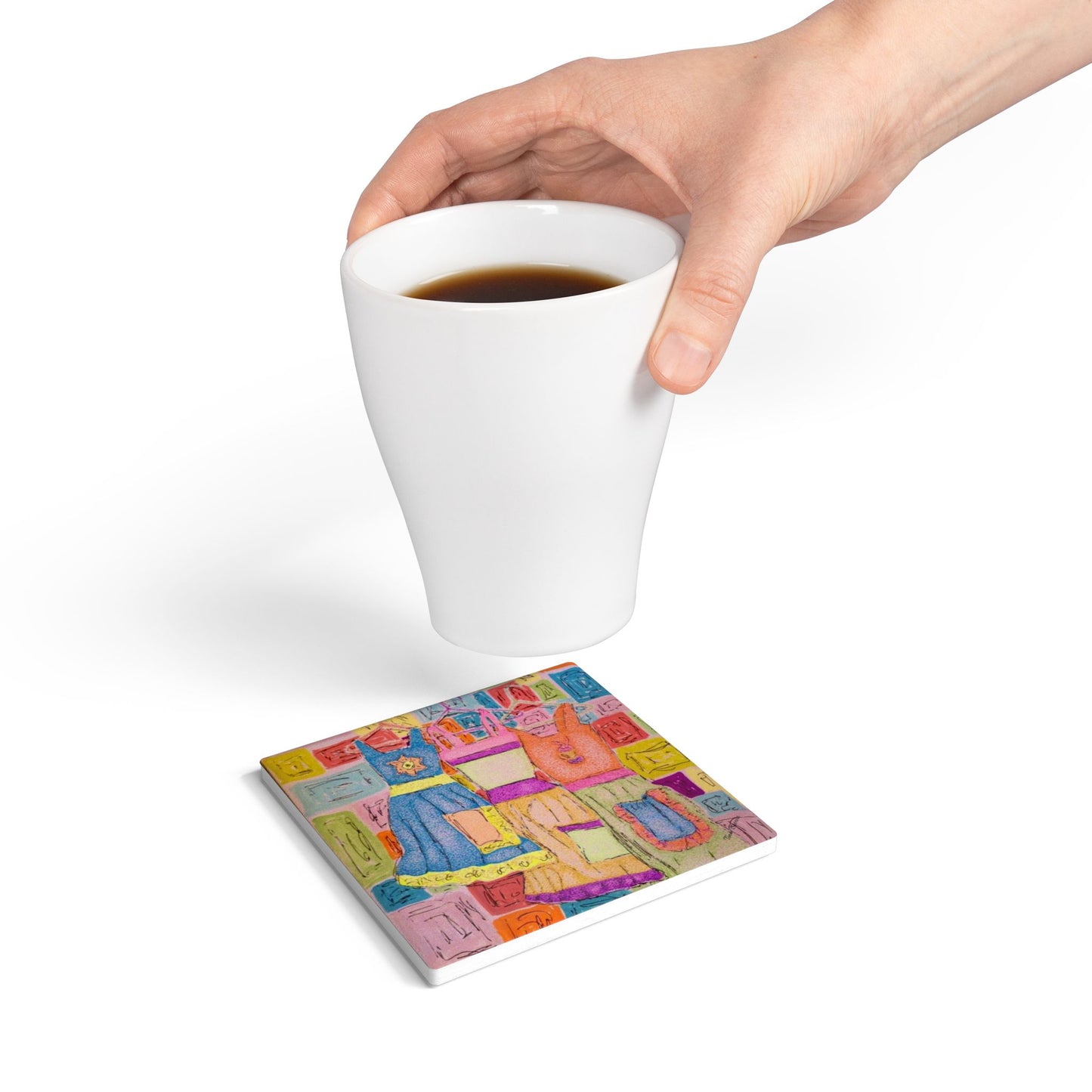 Colorful Aprons Coaster