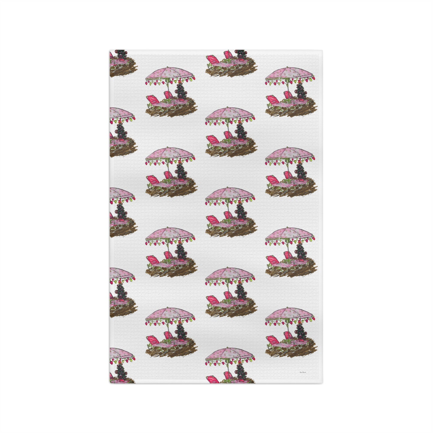 Beach Holiday Tea Towel