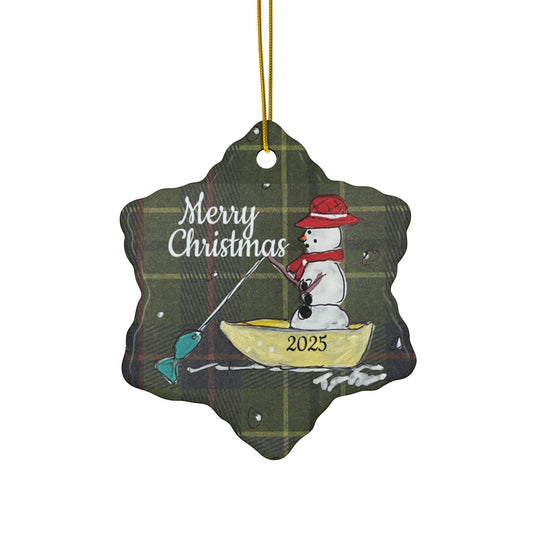 Christmas Fishing Ornament
