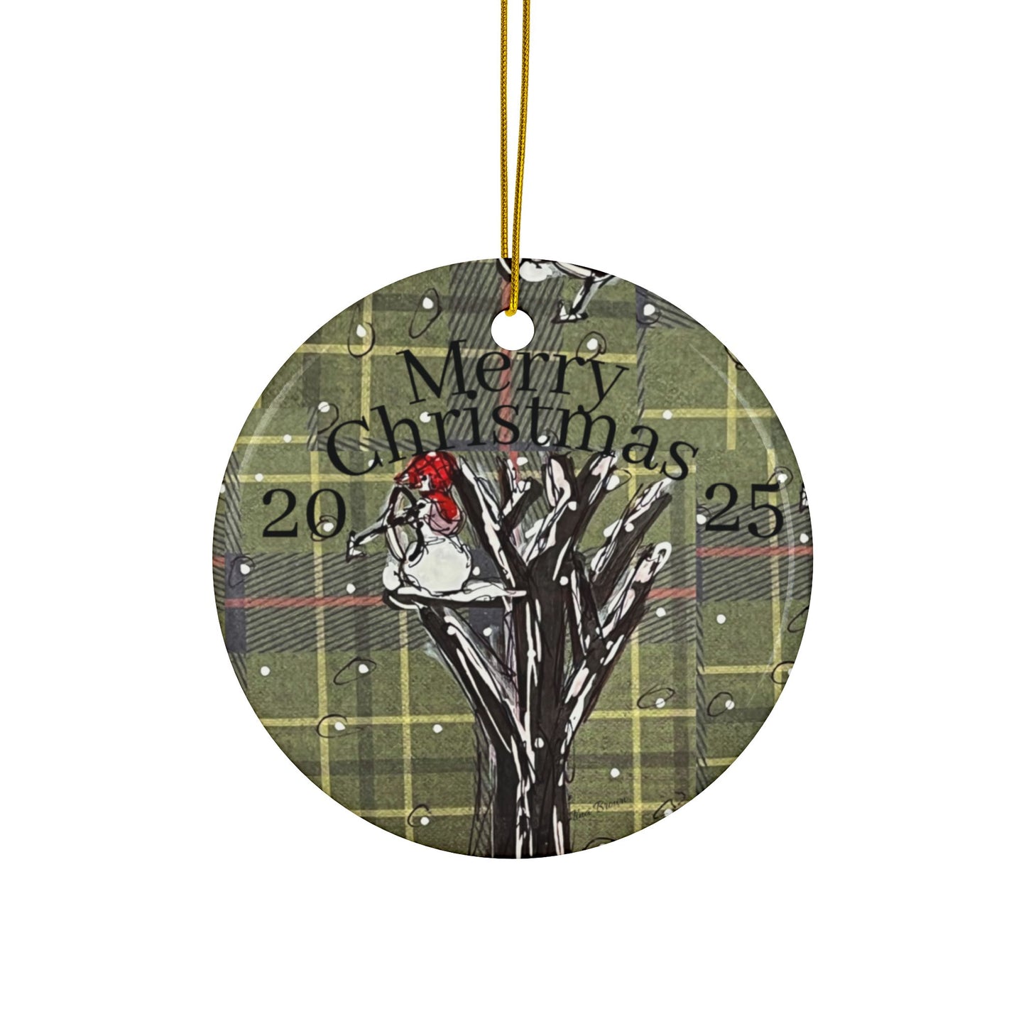 Hunter Ceramic Ornaments, Customizable Keepsake