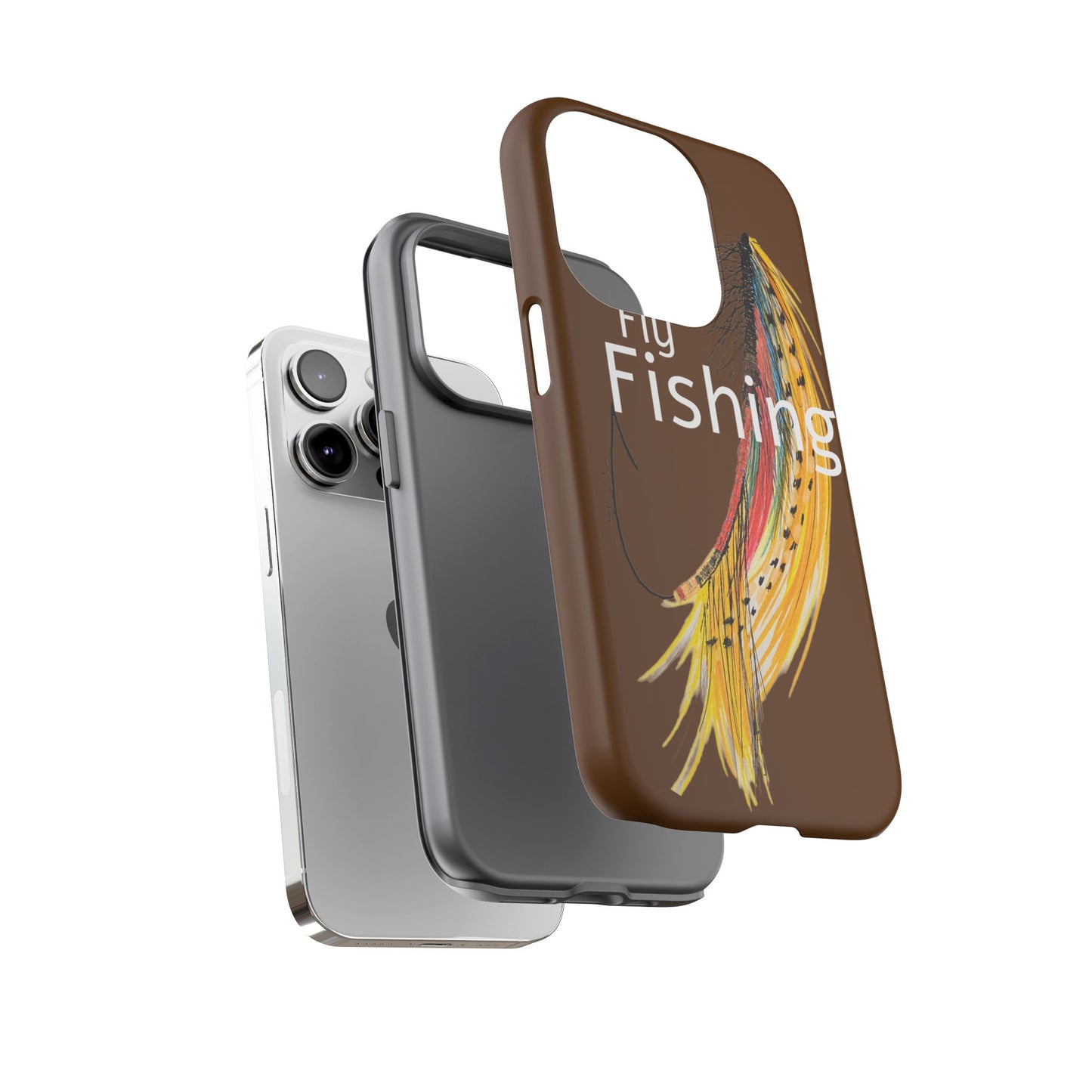 Fly Fishing Artsy Lure Tough Phone Cases