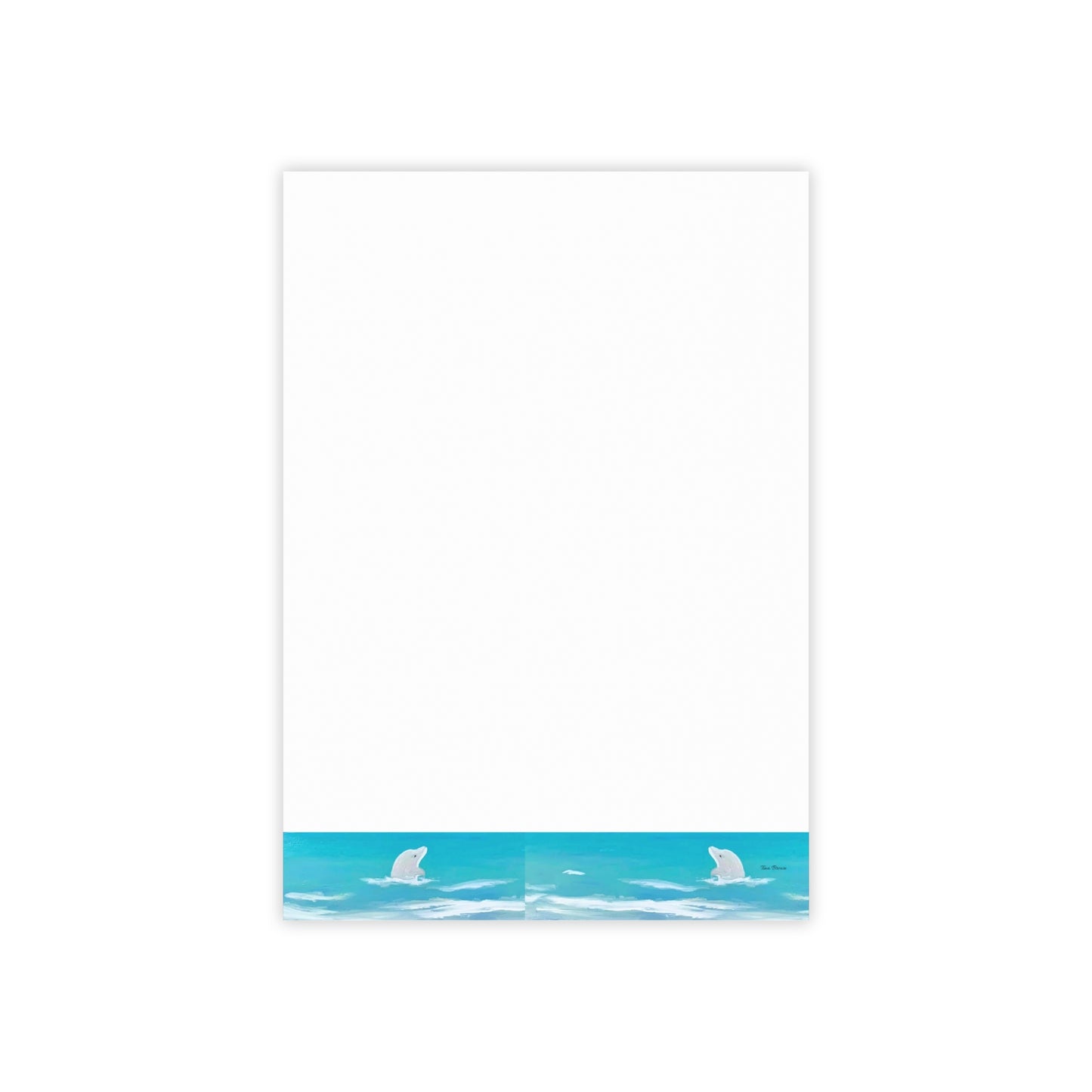 Ocean Dolphin Post-it® Note Pads - Perfect for Coastal Lovers