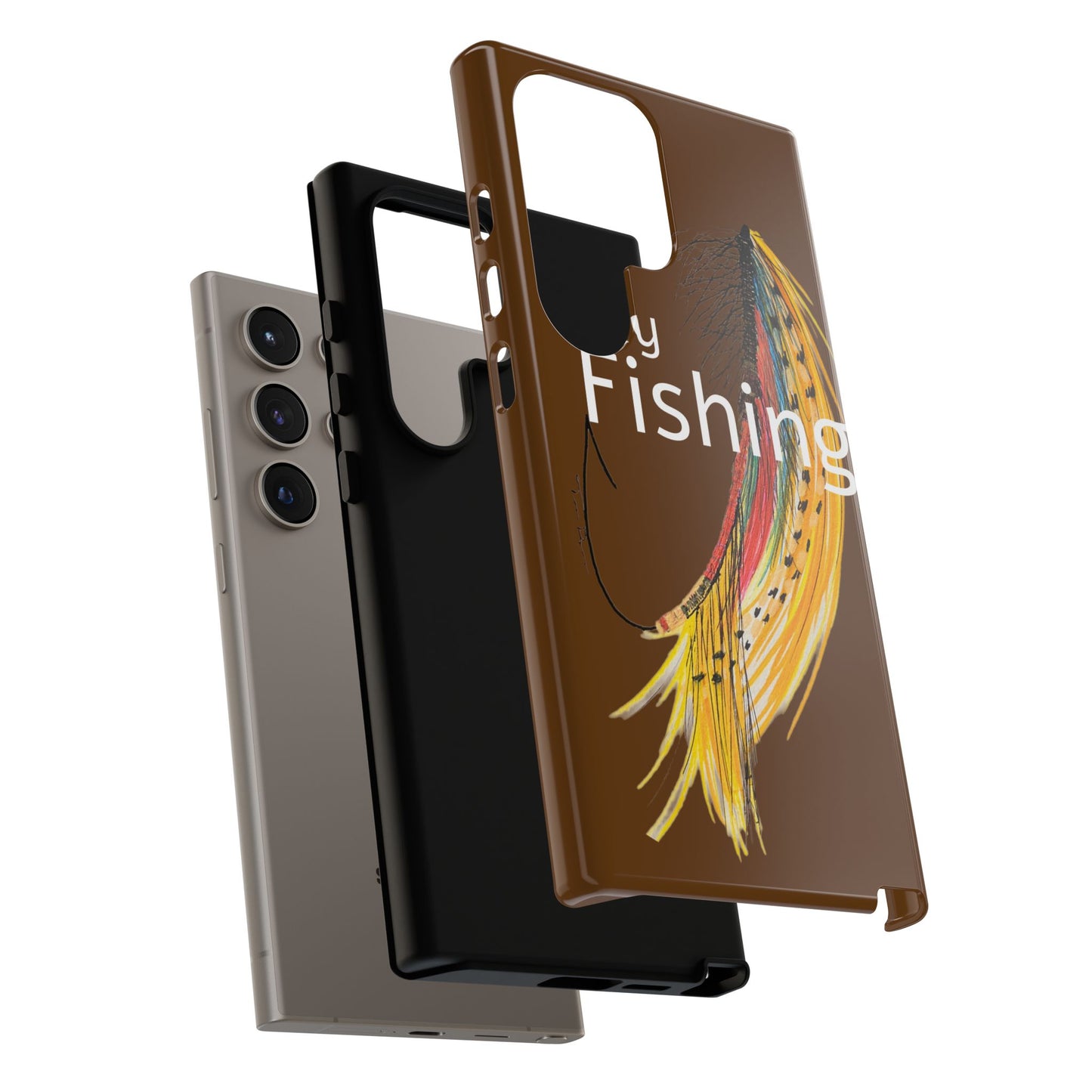 Fly Fishing Artsy Lure Tough Phone Cases