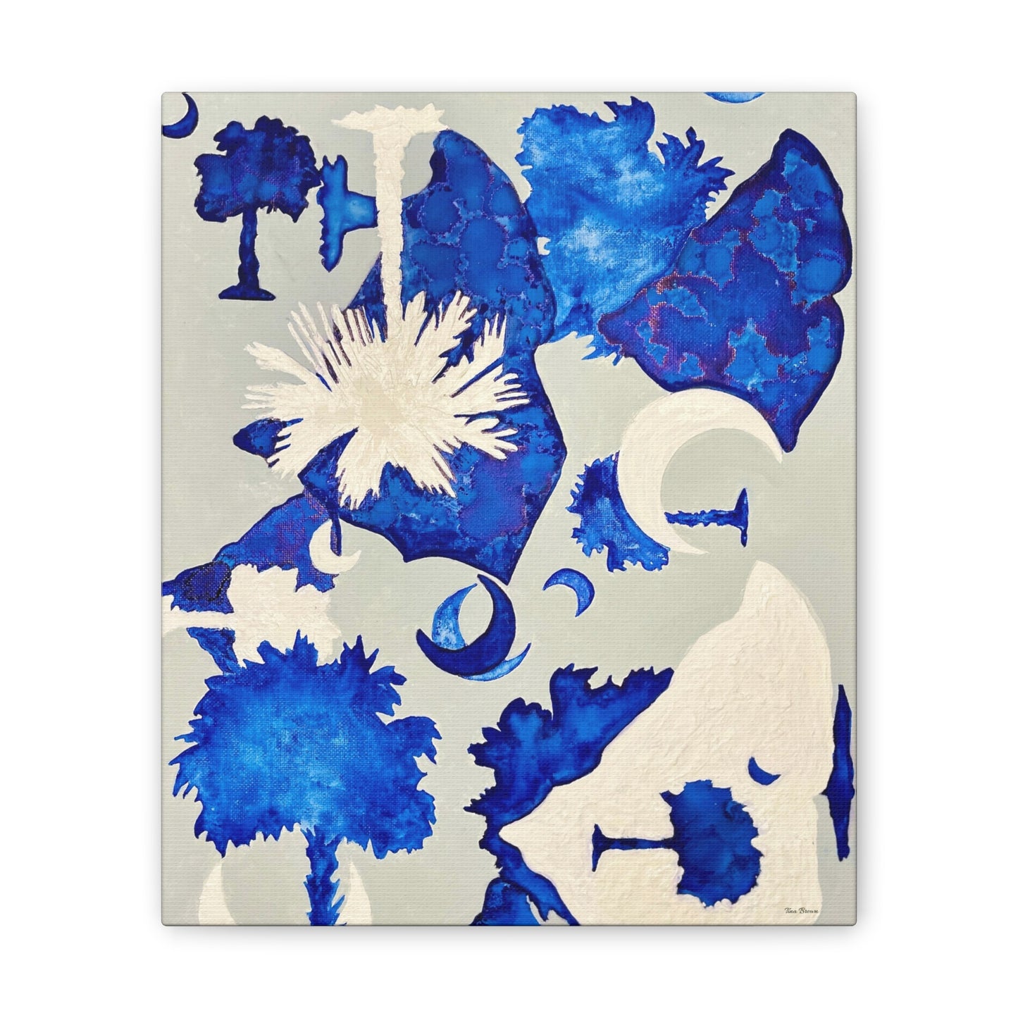 South Carolina Canvas Art Print - Artist Tina Brown