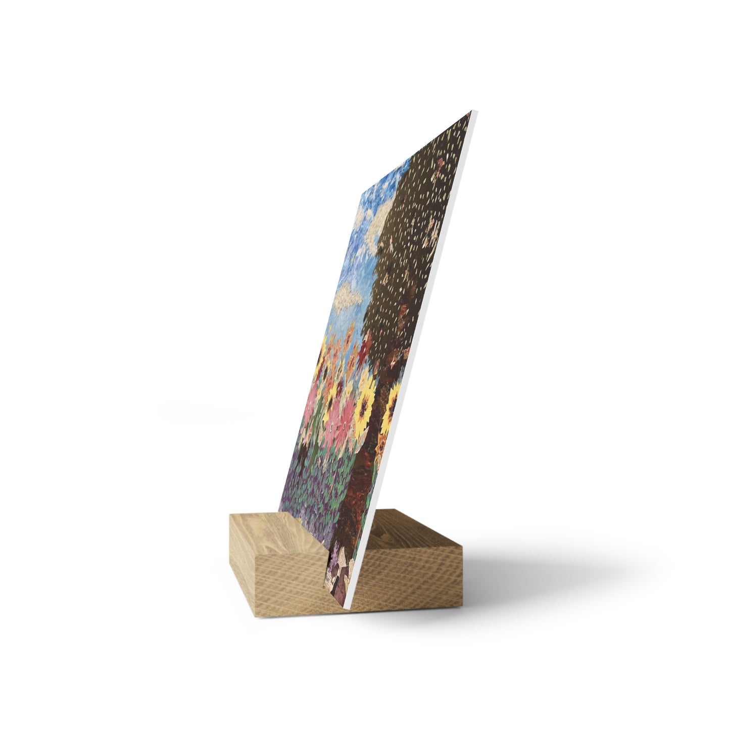 Spring Day Landscape Art Print Gallery Board with Stand - Home Decor