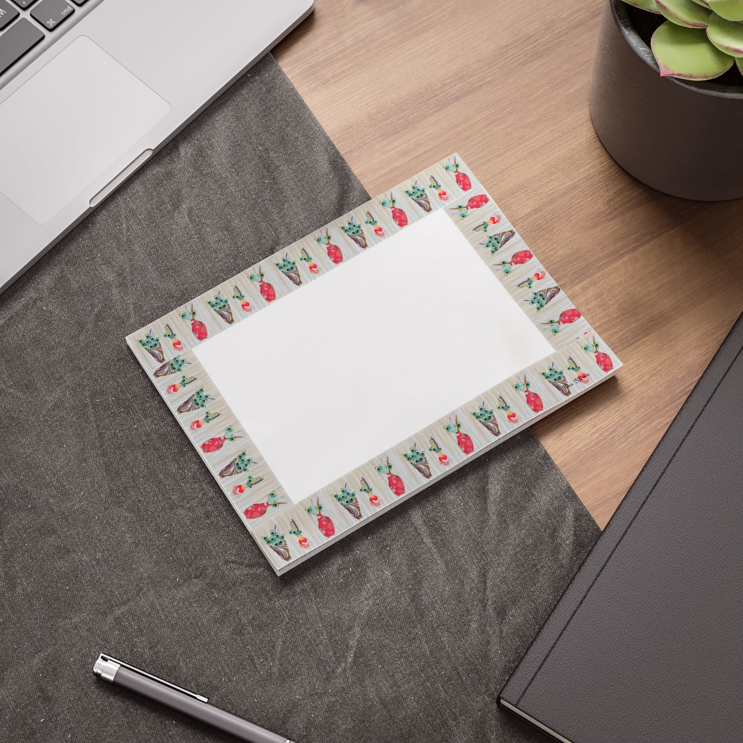 Peacock Post-it® Note Pads - Perfect for Home and Office Organization