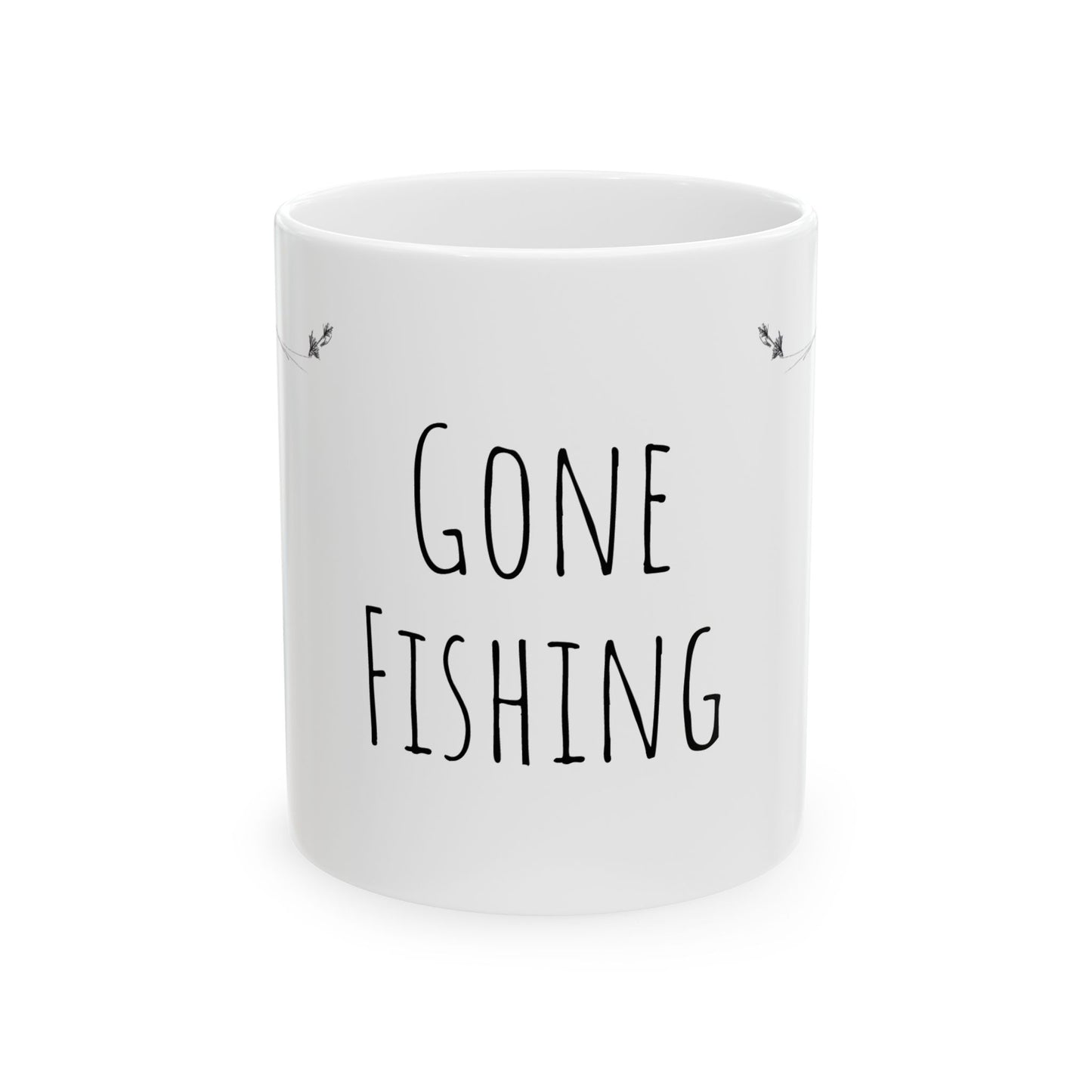 Gone Fishing Ceramic Mug | Perfect Gift for Fishing Enthusiasts | 11oz