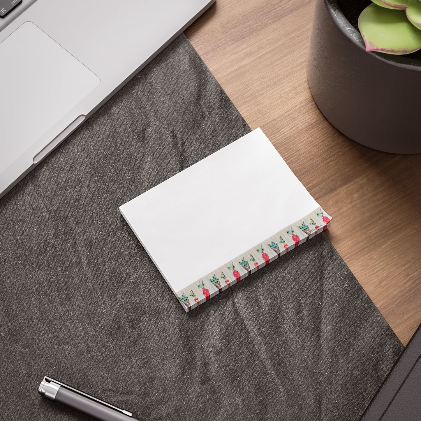 Peacock Post-it® Note Pads - Perfect for Home and Office Organization