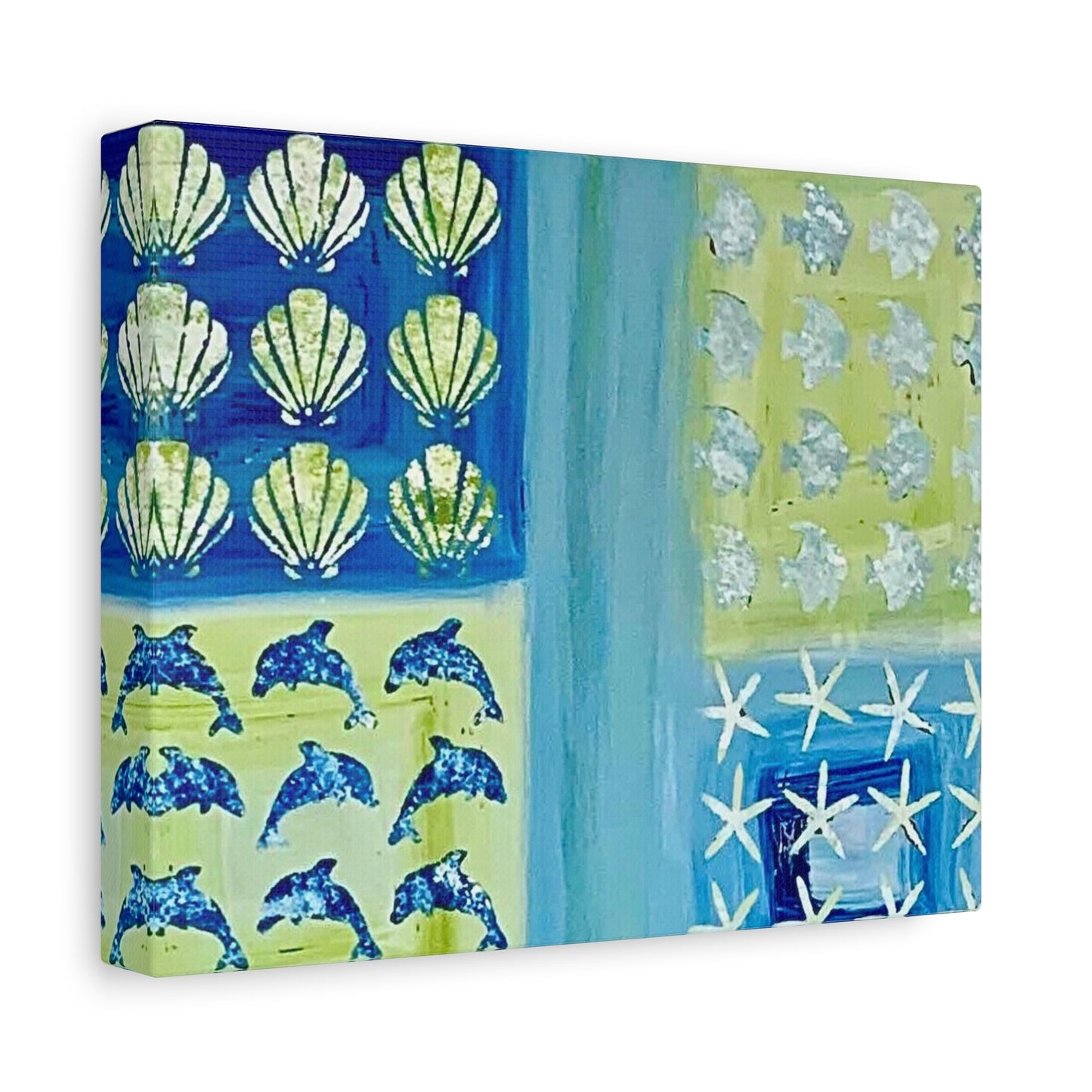 contemporary Coastal Art Print Matte Canvas, Stretched, 1.25"