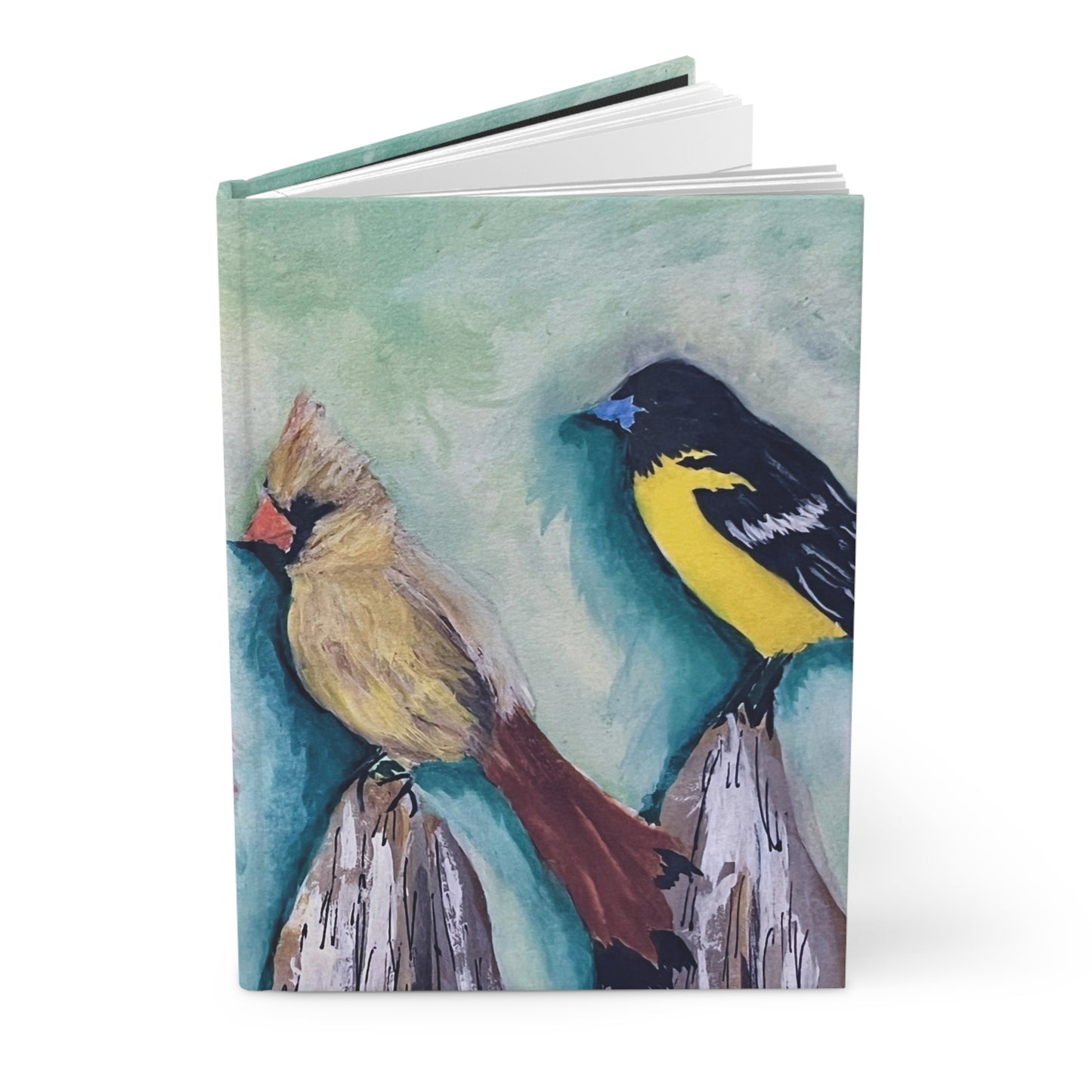 The Birds on the Fence Hardcover Journal