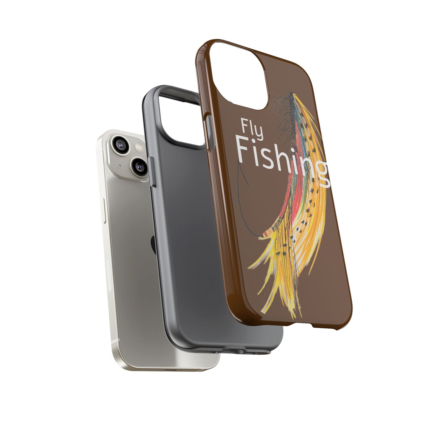 Fly Fishing Artsy Lure Tough Phone Cases