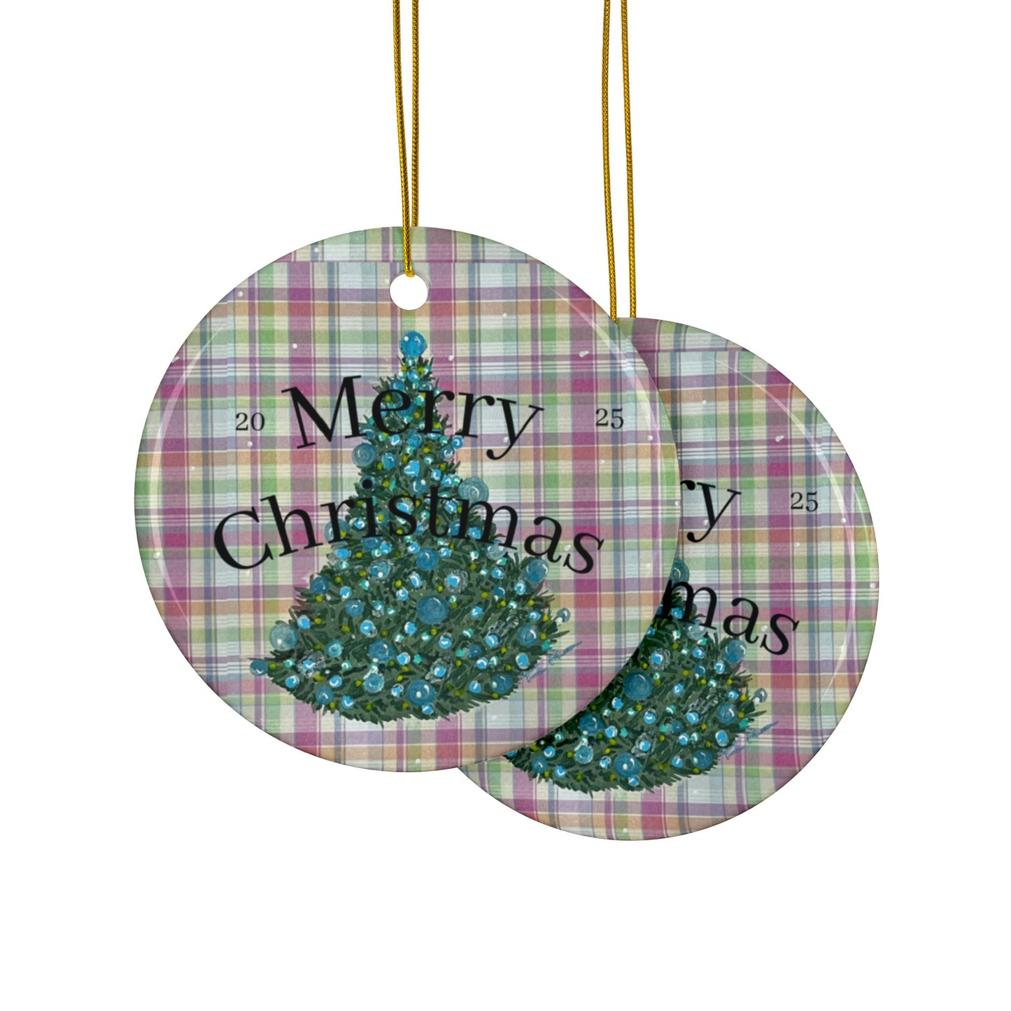 Festive Ceramic Ornaments | art print, artist made ornament, collectors