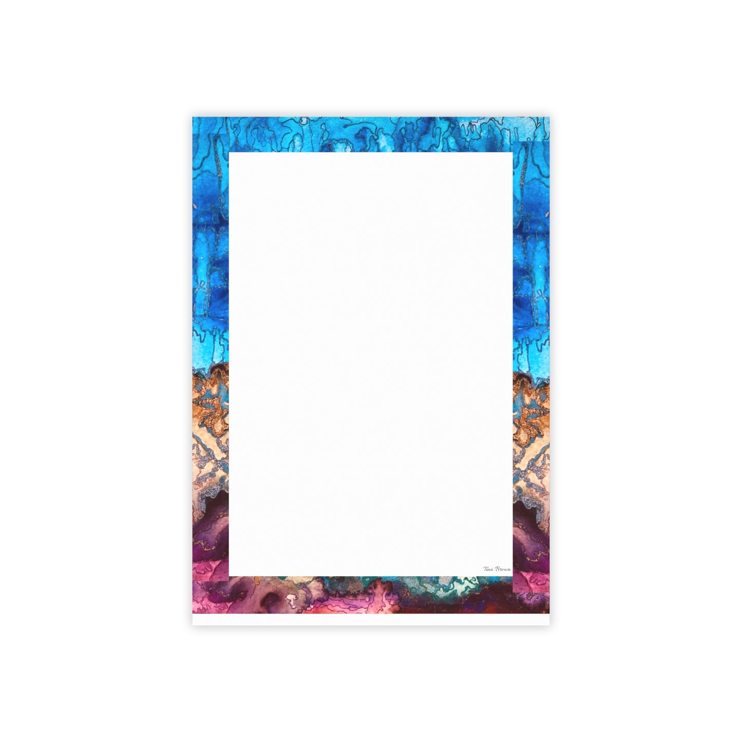 Colorful Desert Rain Abstract Post-it® Note Pads - Vibrant Sticky Notes