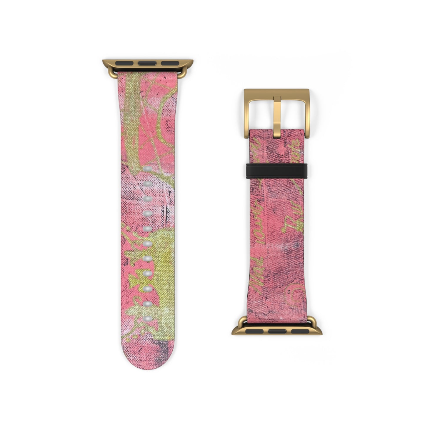 Paris Faux Leather Apple Watch Band - Trendy Accessory for Fashion Lovers