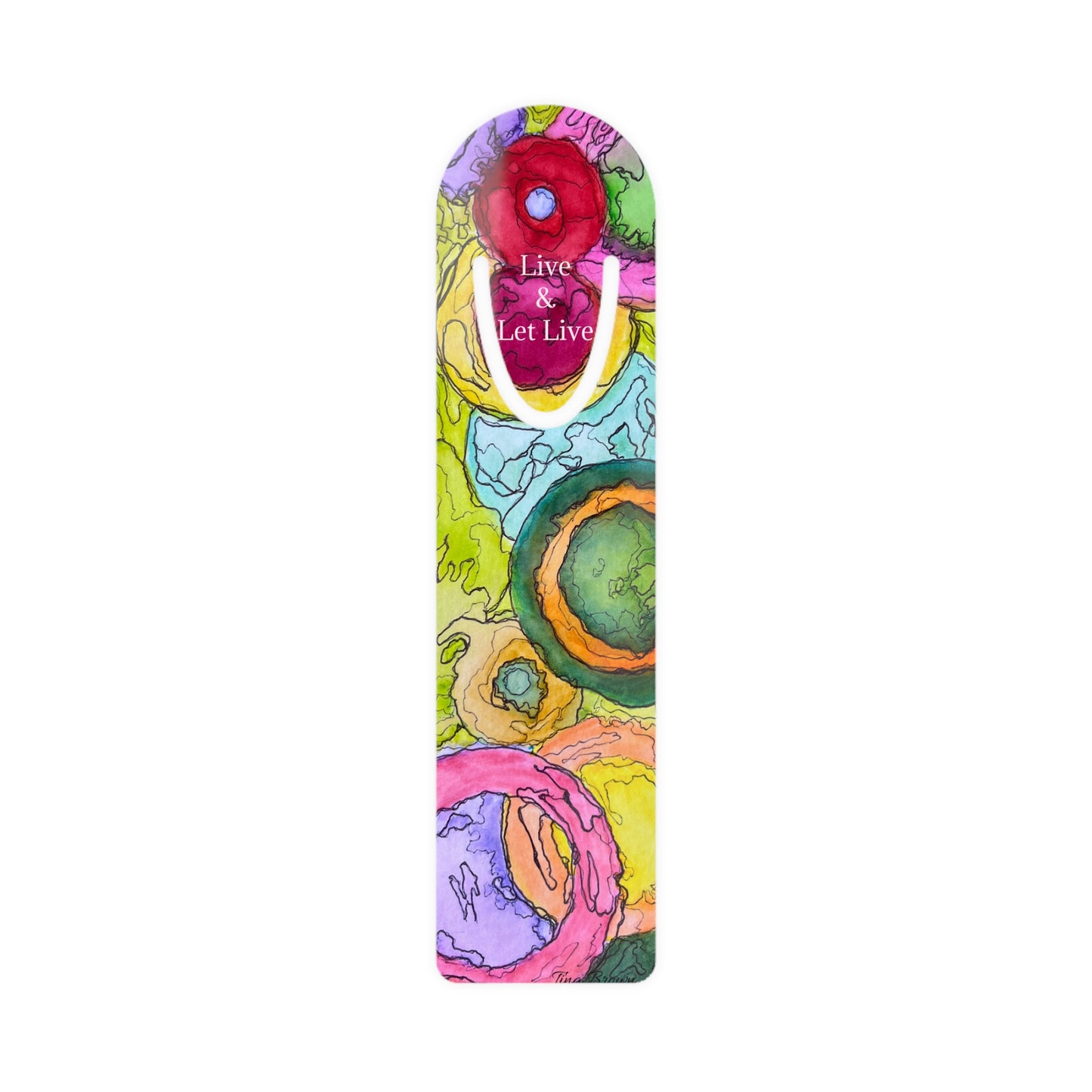 Vibrant Artistic Bookmark, Colorful Reading Accessory, Perfect for Birthdays, Book Clubs, or Holidays
