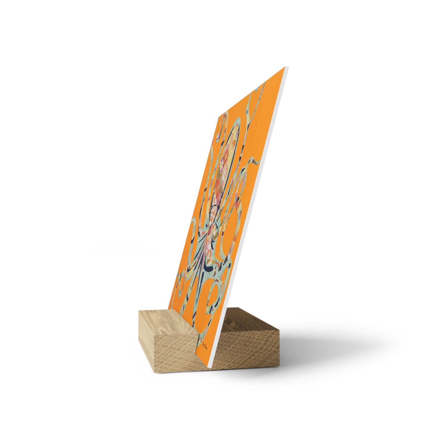 Octopus Art Print on Gallery Board with Stand - Ocean home decor