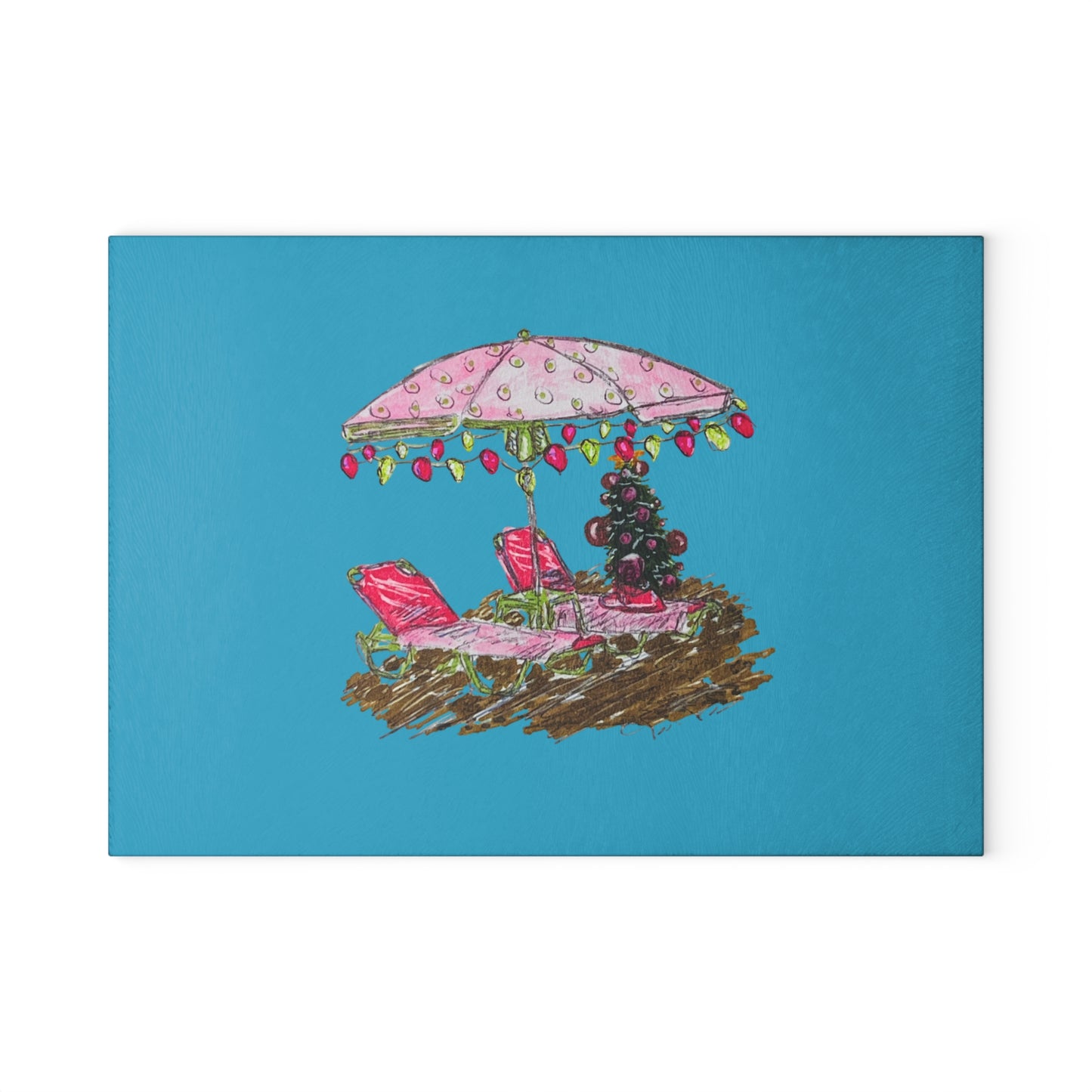 Beach Holiday Cutting Board