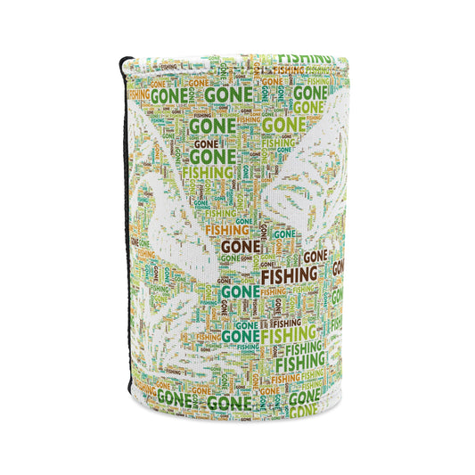 Copy of Bass Fishing Enthusiast Stubby Cooler - 'Gone Fishing' Design