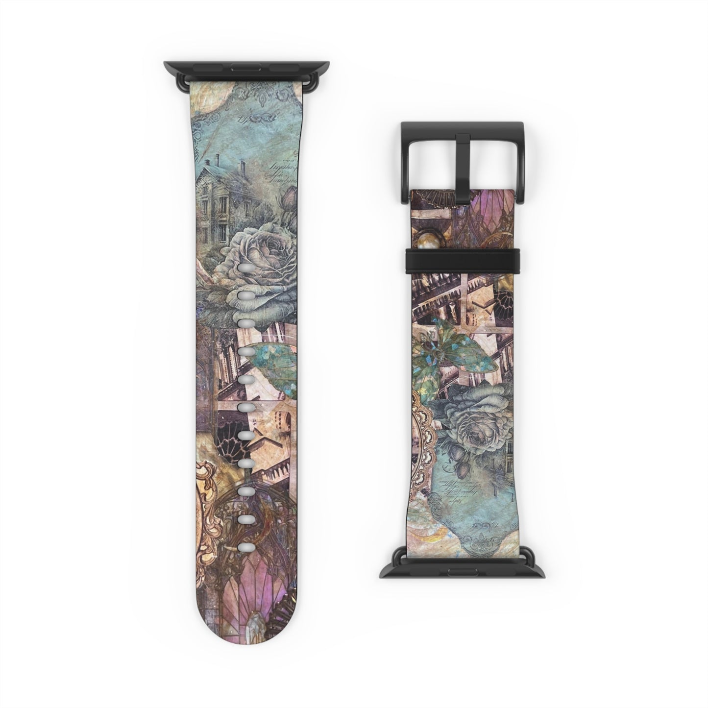 Victorian Purple Watchband - Artistic Vintage