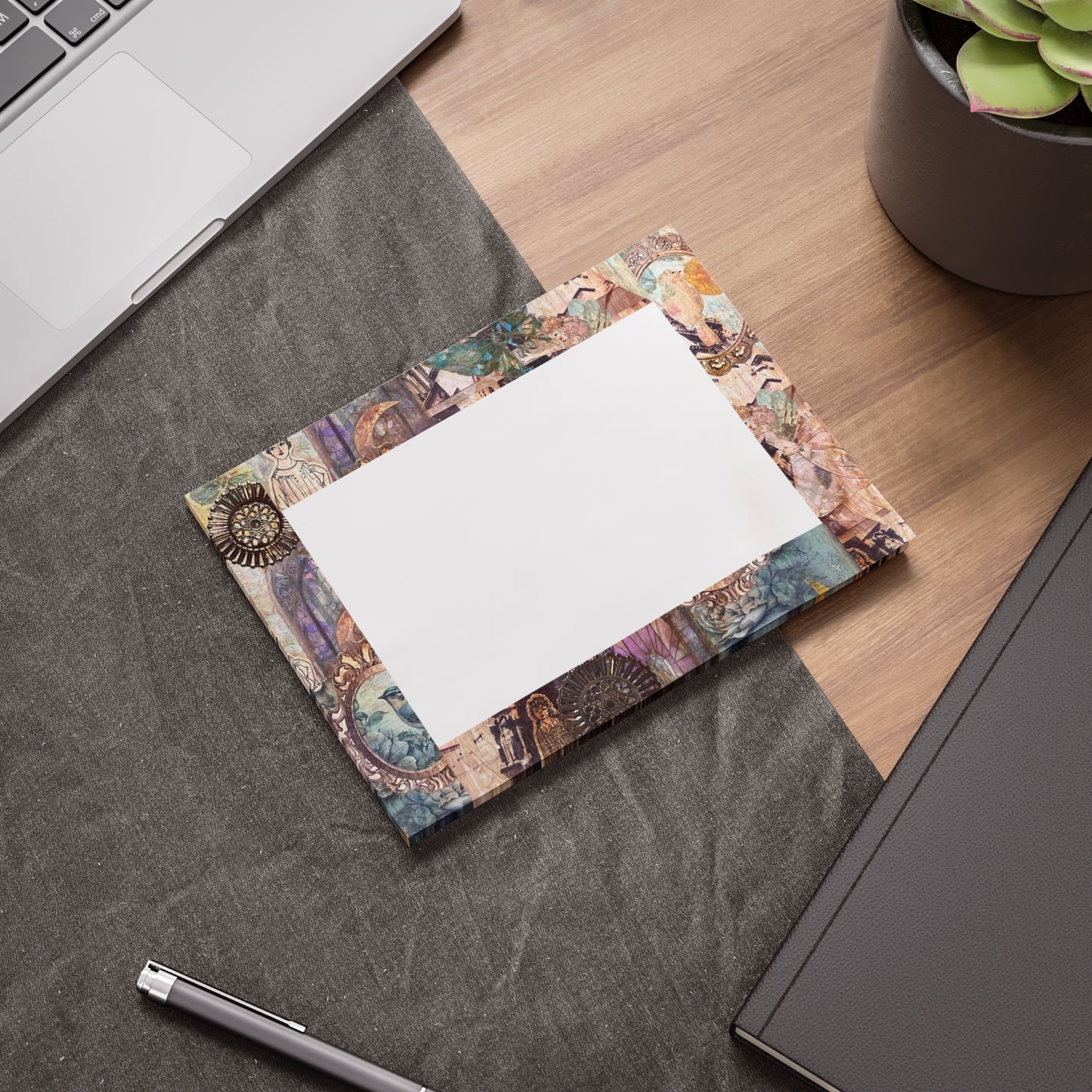 Victorian Purple Post-it® Note Pads with Vintage Design -