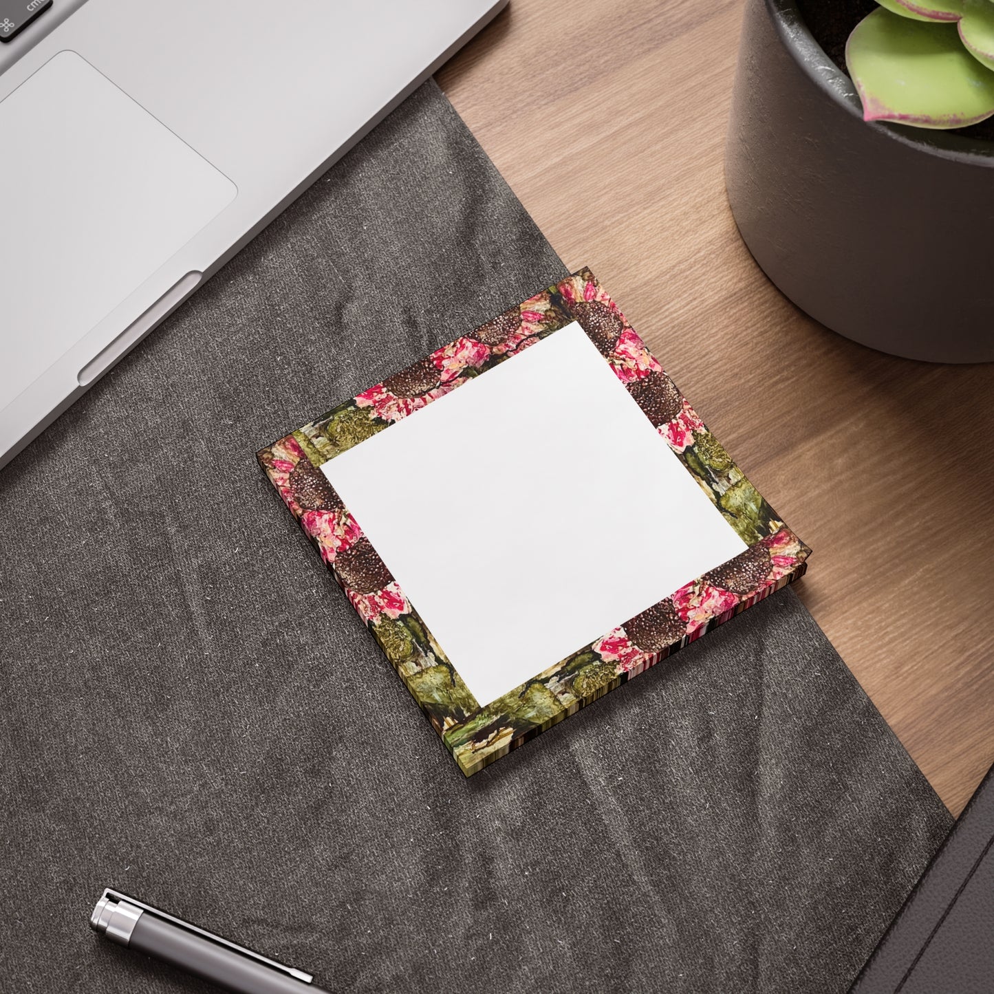 Sunflower Framed Note Pads - Stylish Sticky Notes for Home & Office