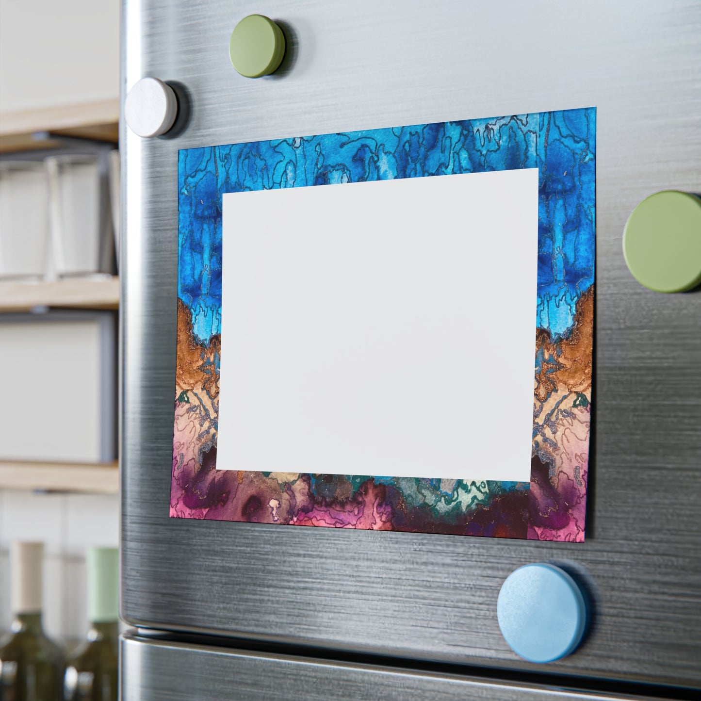 Colorful Desert Rain Abstract Post-it® Note Pads - Vibrant Sticky Notes