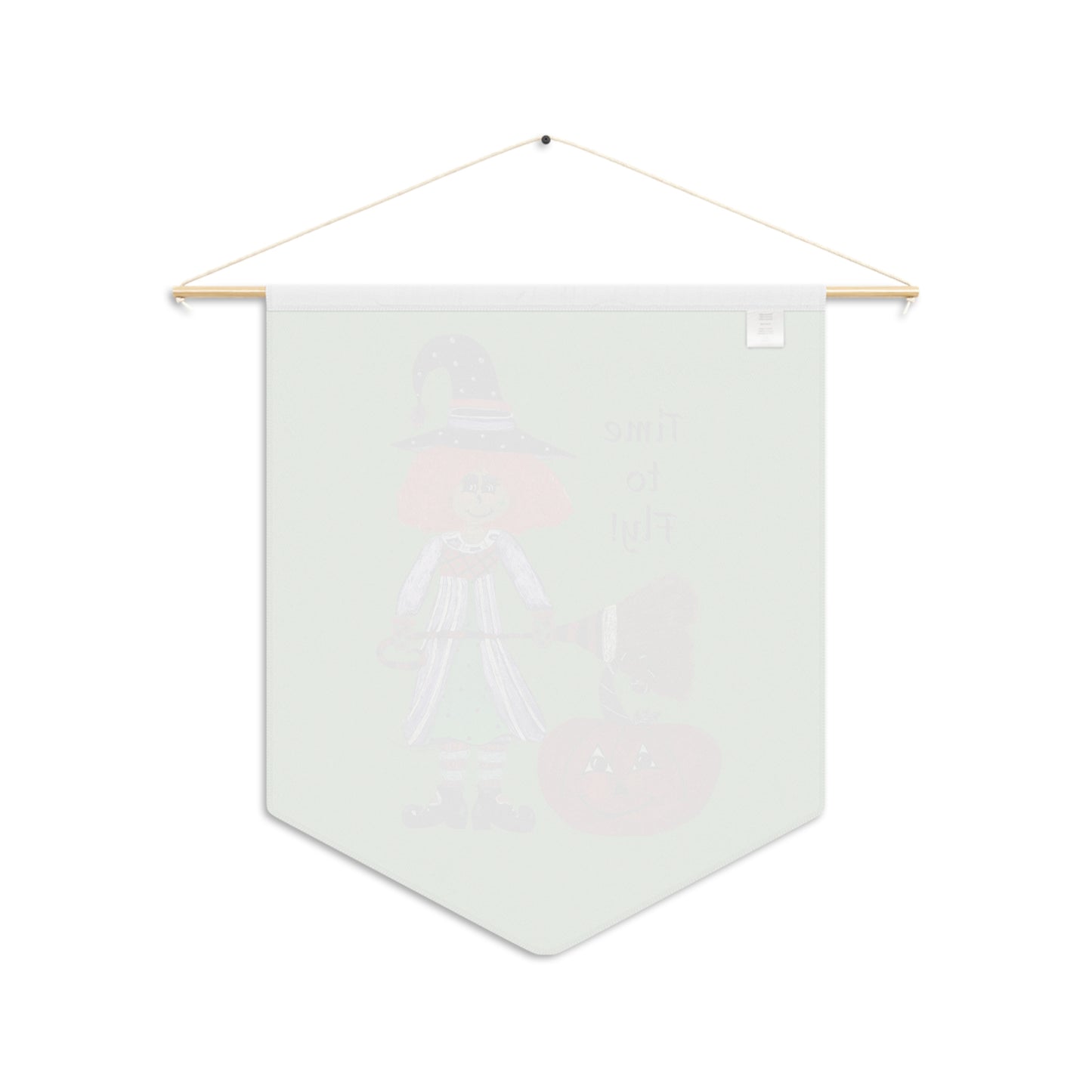 Fun Halloween Witch Pennant Banner, Whimsical Home Decor,